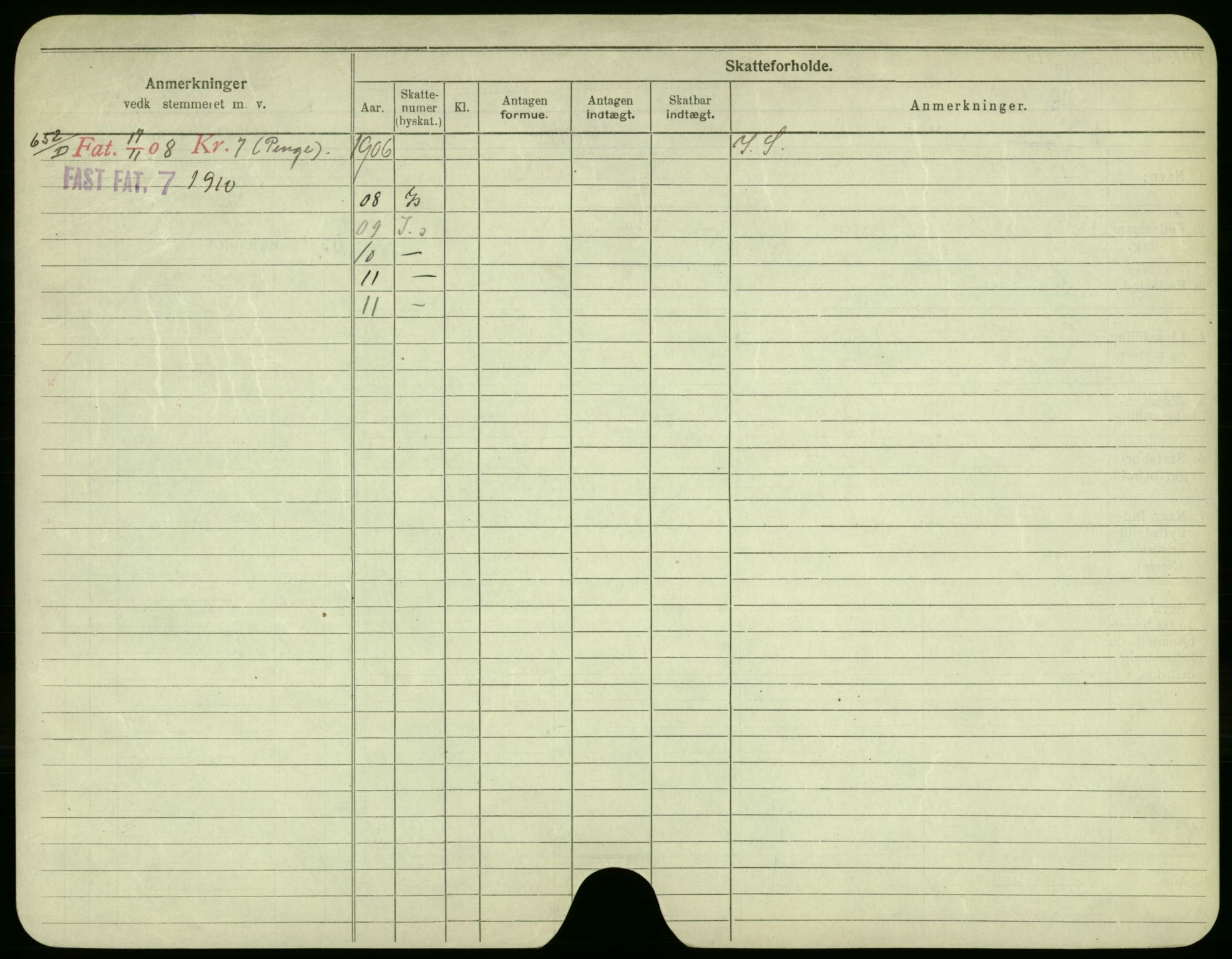 Oslo folkeregister, Registerkort, AV/SAO-A-11715/F/Fa/Fac/L0002: Menn, 1906-1914, s. 801b