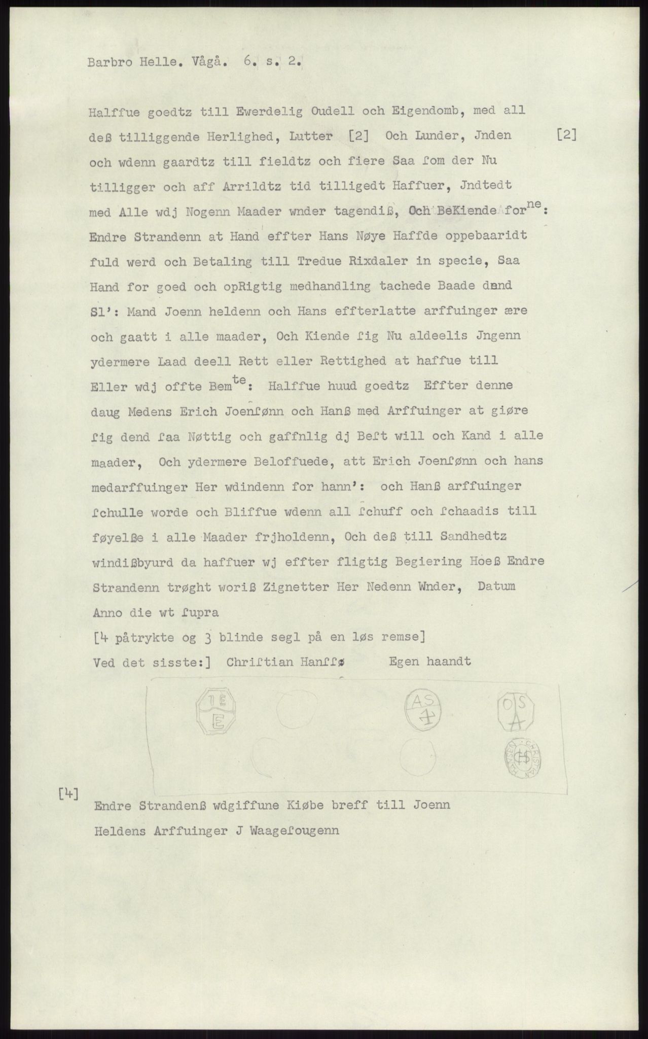 Samlinger til kildeutgivelse, Diplomavskriftsamlingen, RA/EA-4053/H/Ha, s. 2909