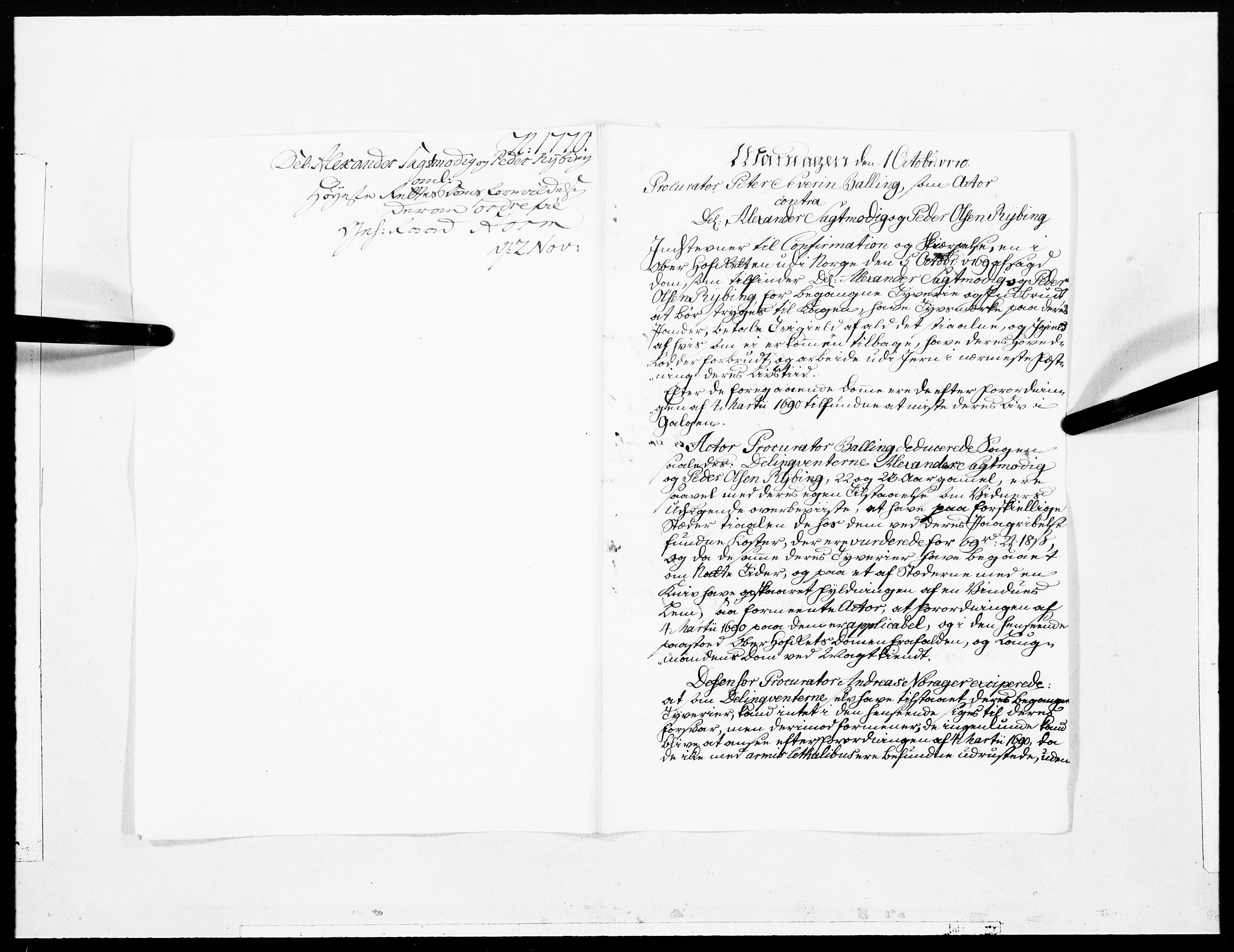 Danske Kanselli 1572-1799, AV/RA-EA-3023/F/Fc/Fcc/Fcca/L0202: Norske innlegg 1572-1799, 1770, s. 394