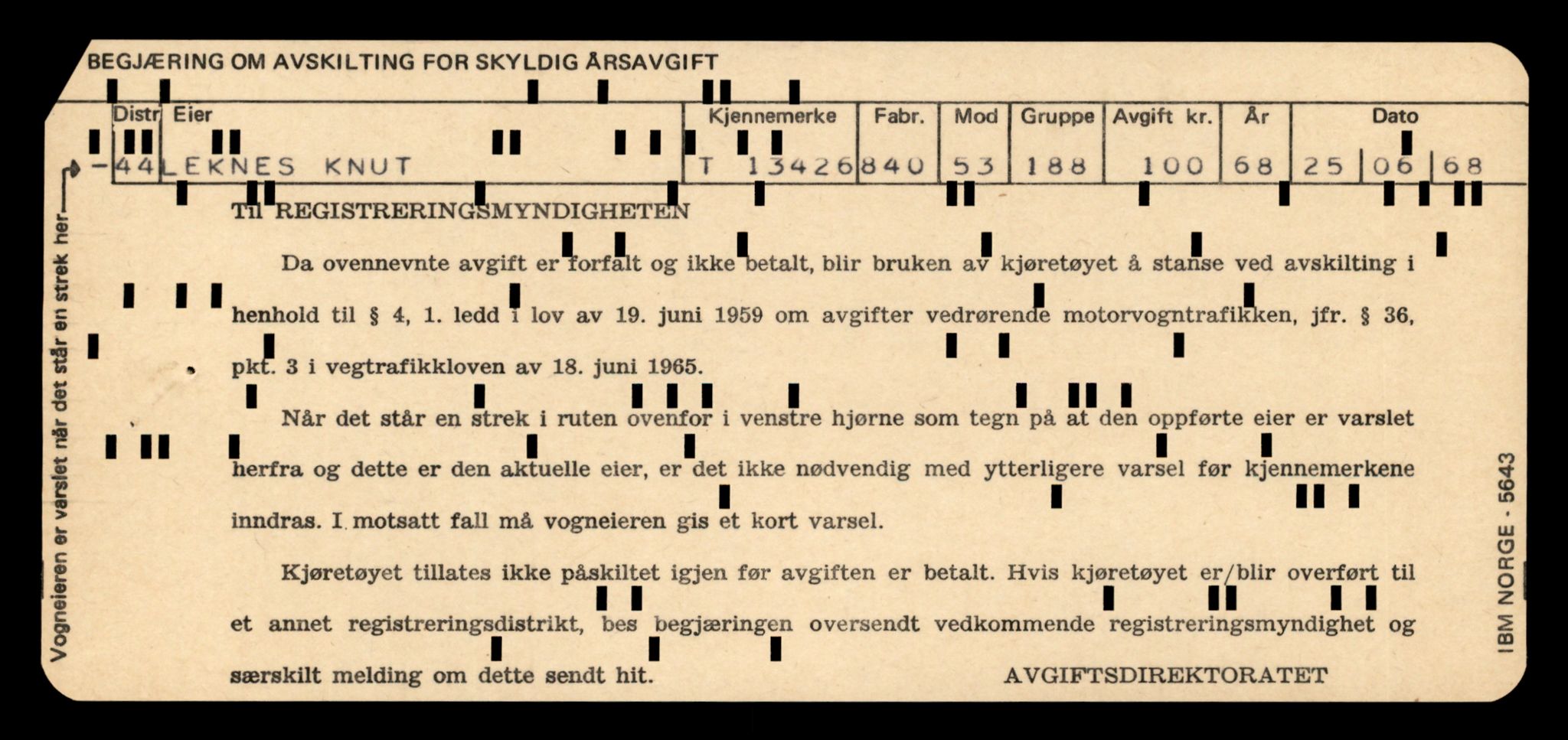 Møre og Romsdal vegkontor - Ålesund trafikkstasjon, AV/SAT-A-4099/F/Fe/L0039: Registreringskort for kjøretøy T 13361 - T 13530, 1927-1998, s. 1123