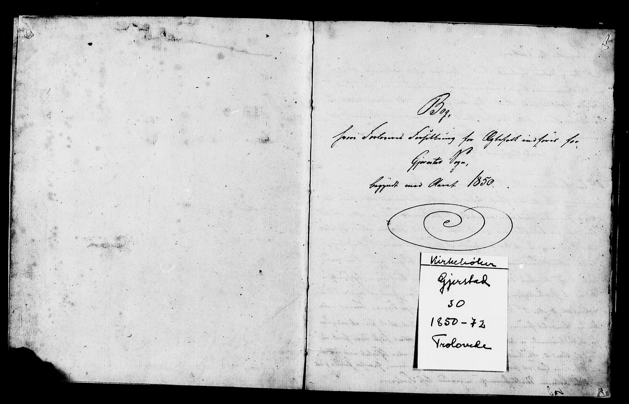 Gjerstad sokneprestkontor, AV/SAK-1111-0014/J/Jd/L0009: Forlovererklæringer nr. A VI 43, 1850-1872