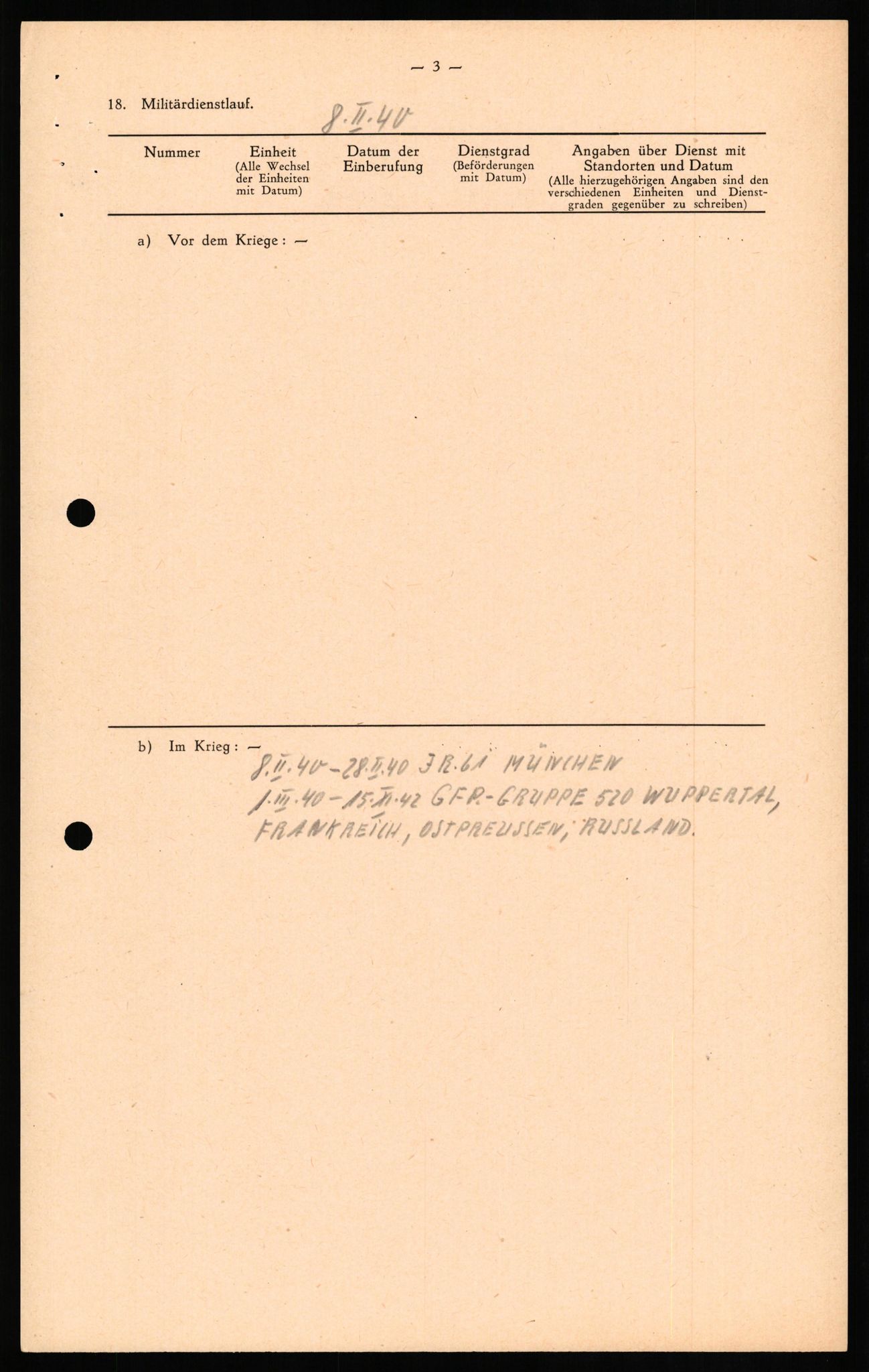 Forsvaret, Forsvarets overkommando II, AV/RA-RAFA-3915/D/Db/L0018: CI Questionaires. Tyske okkupasjonsstyrker i Norge. Tyskere., 1945-1946, s. 112