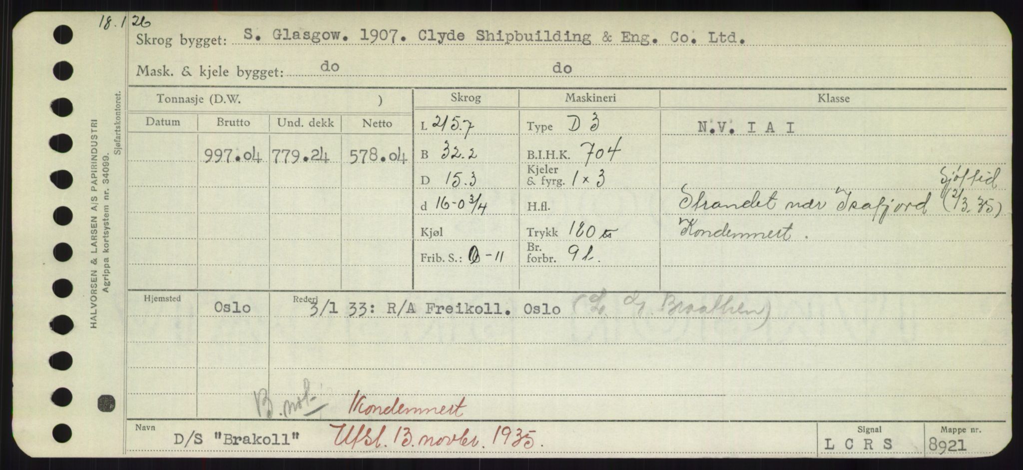 Sjøfartsdirektoratet med forløpere, Skipsmålingen, RA/S-1627/H/Hd/L0005: Fartøy, Br-Byg, s. 53