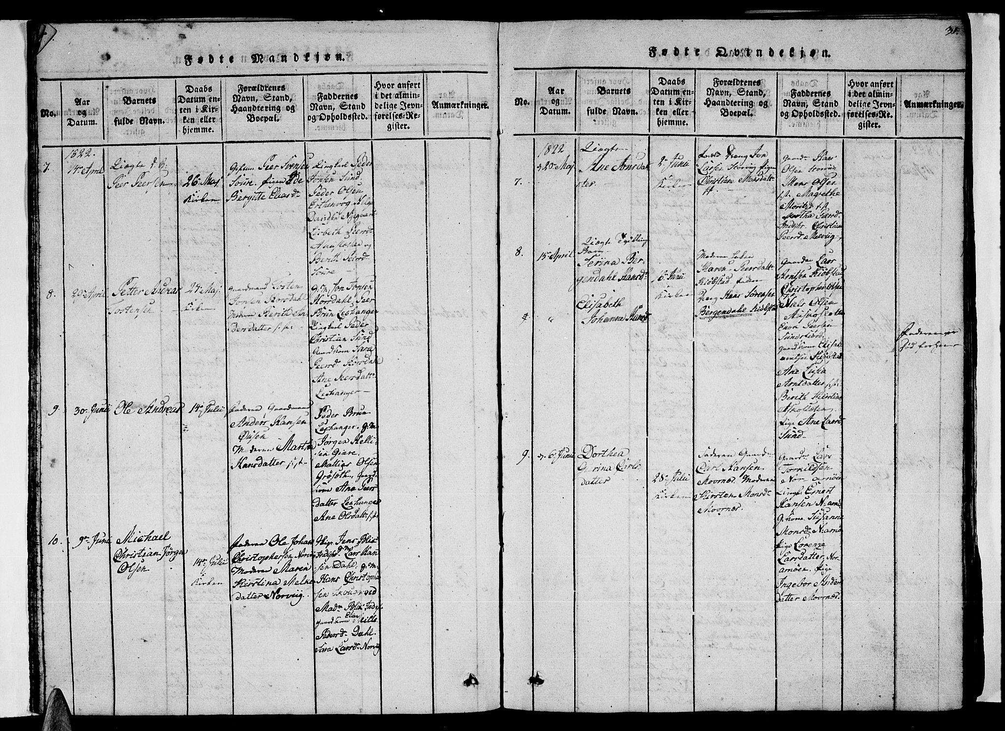 Ministerialprotokoller, klokkerbøker og fødselsregistre - Nordland, AV/SAT-A-1459/805/L0105: Klokkerbok nr. 805C01, 1820-1839, s. 30-31