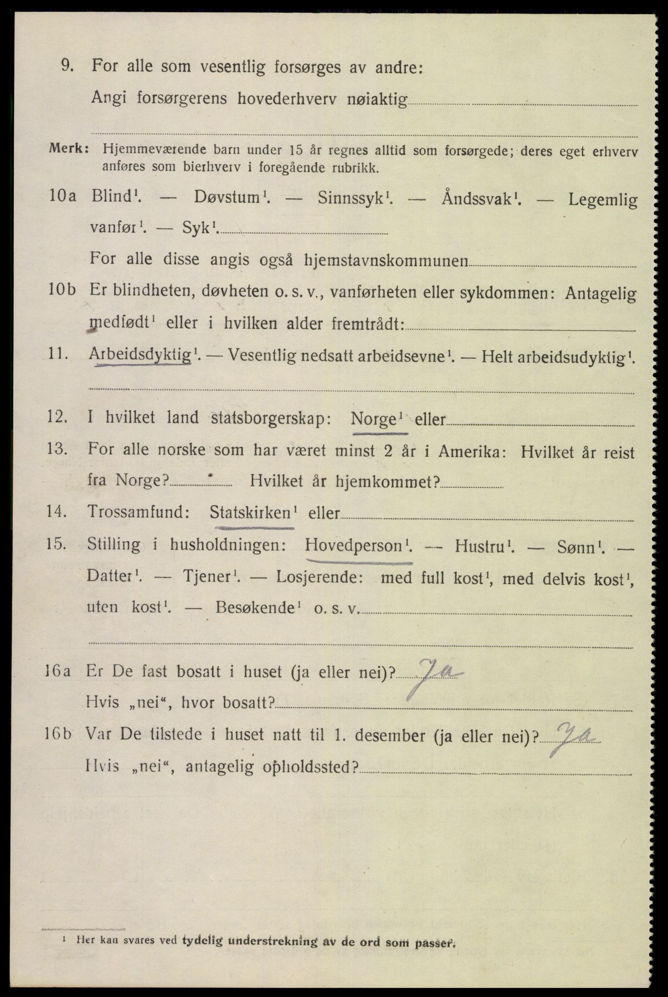 SAK, Folketelling 1920 for 1044 Gyland herred, 1920, s. 1039