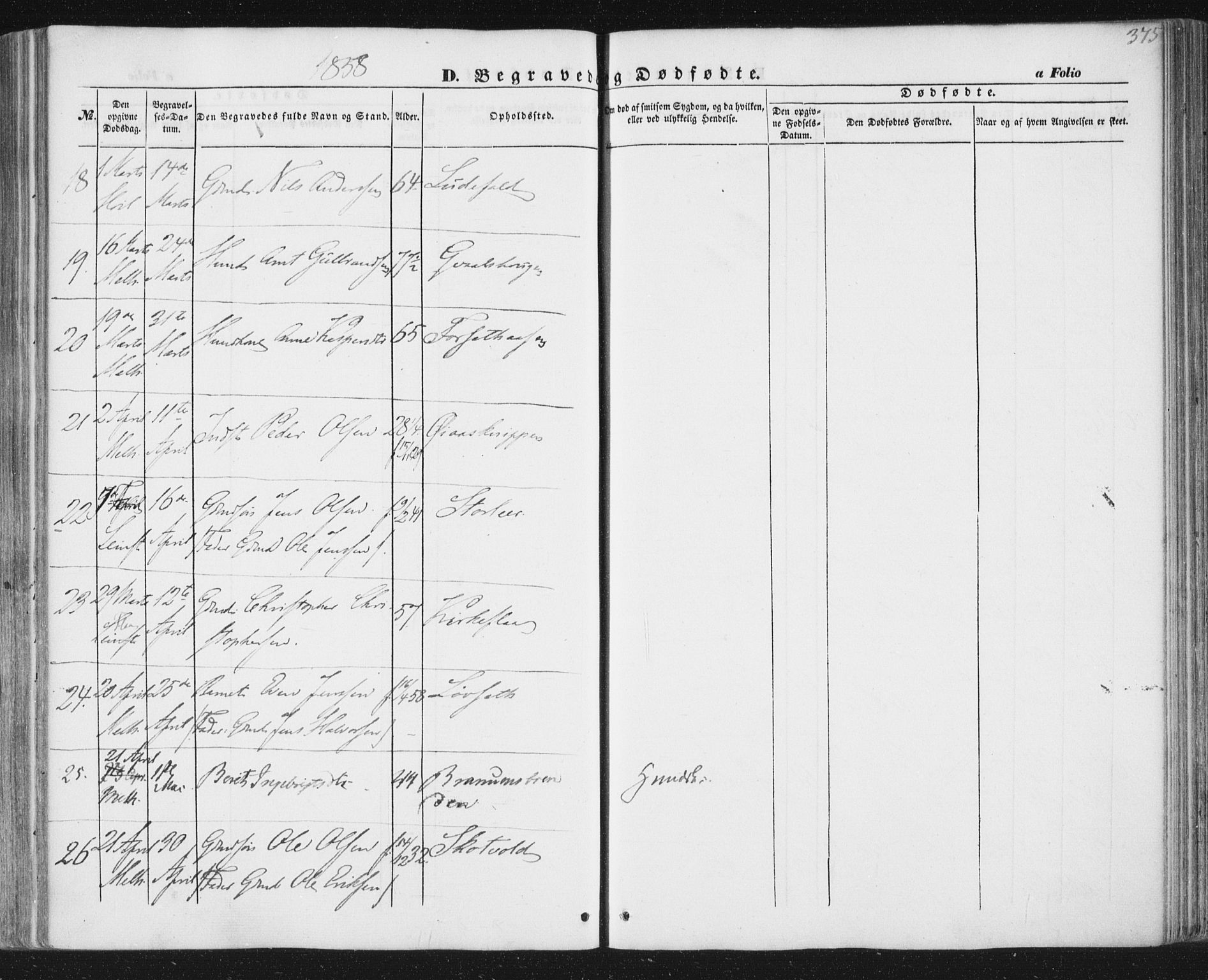 Ministerialprotokoller, klokkerbøker og fødselsregistre - Sør-Trøndelag, SAT/A-1456/691/L1076: Ministerialbok nr. 691A08, 1852-1861, s. 375