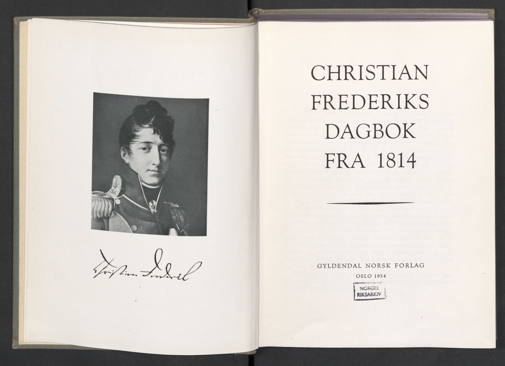 Andre publikasjoner, PUBL/PUBL-999/0003/0002: Christian Frederiks dagbok fra 1814 (1954), 1814, s. 5