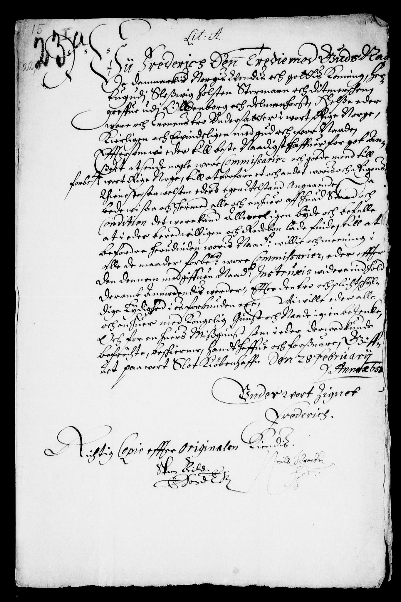 Danske Kanselli, Skapsaker, RA/EA-4061/F/L0007: Skap 8, pakke 150A, litra A-V, 1644-1651, s. 3
