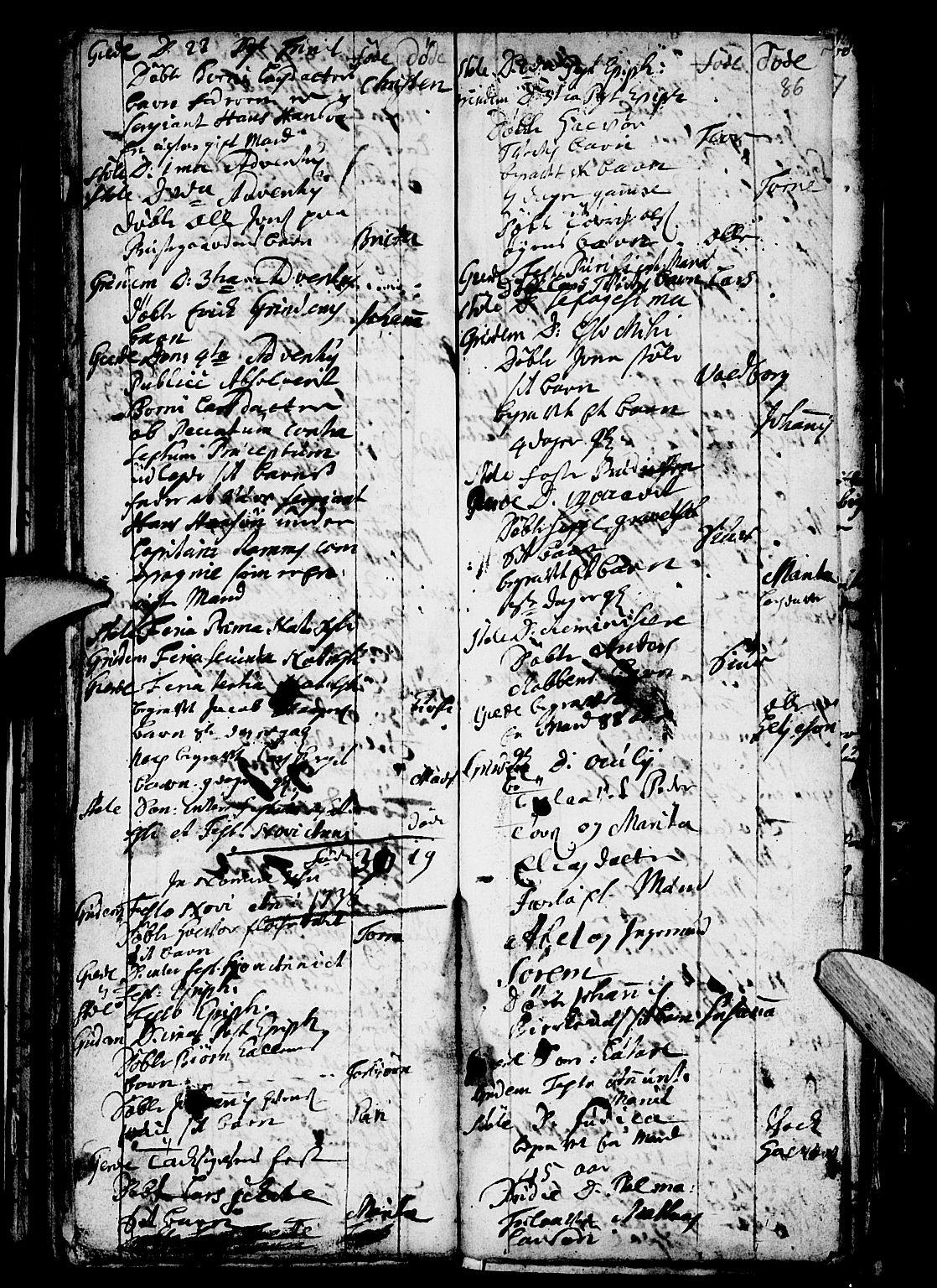 Etne sokneprestembete, SAB/A-75001/H/Haa: Ministerialbok nr. A 1, 1715-1741, s. 86