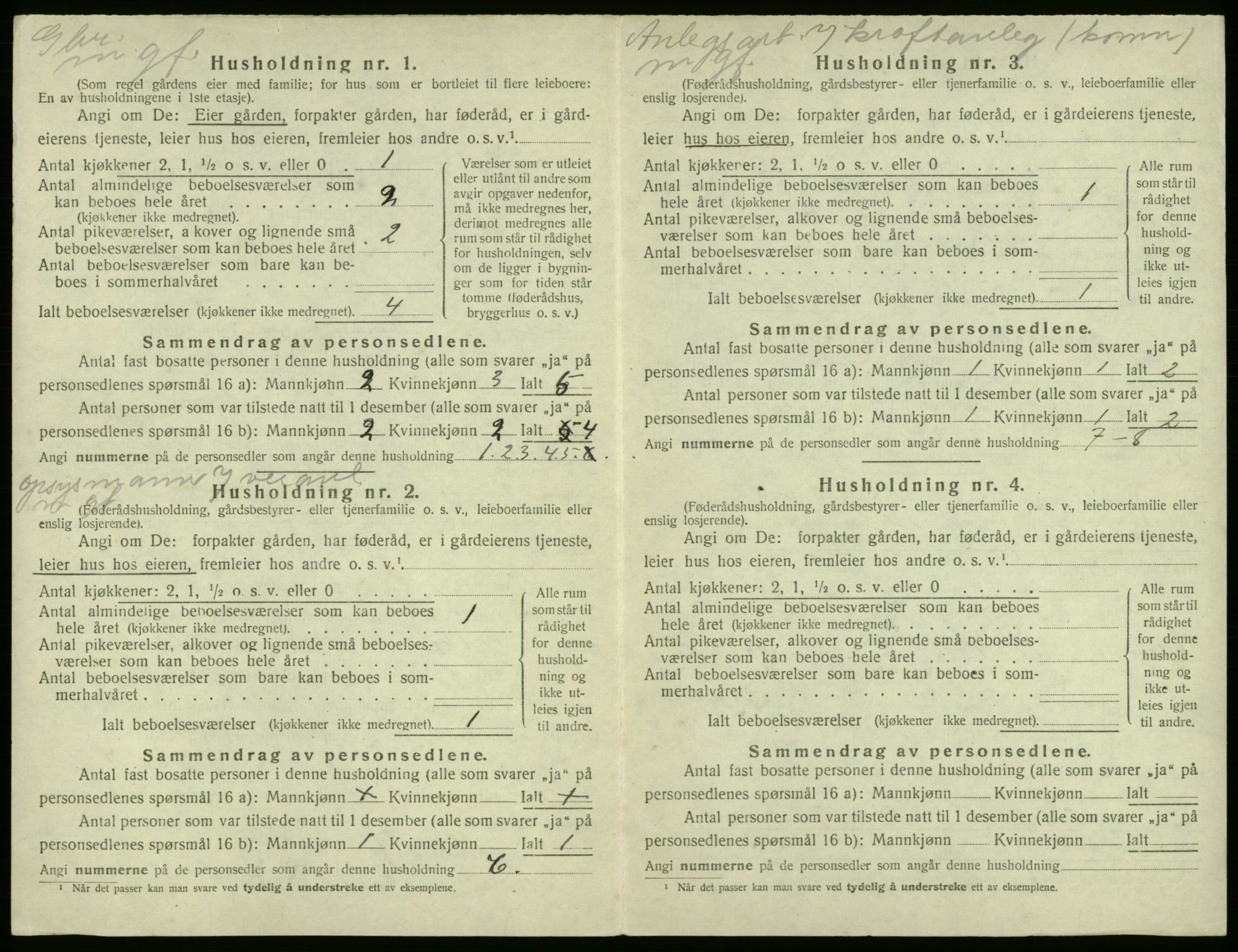 SAB, Folketelling 1920 for 1238 Kvam herred, 1920, s. 393