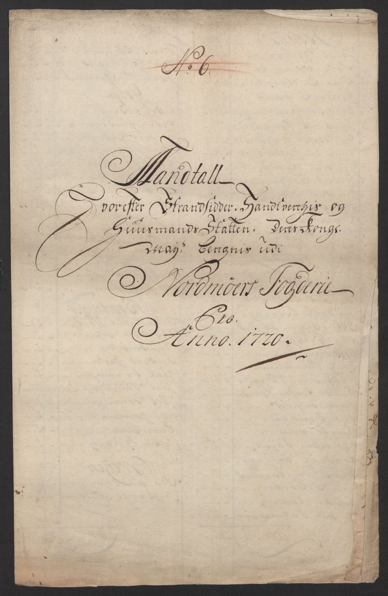 Rentekammeret inntil 1814, Reviderte regnskaper, Fogderegnskap, RA/EA-4092/R56/L3753: Fogderegnskap Nordmøre, 1720, s. 294