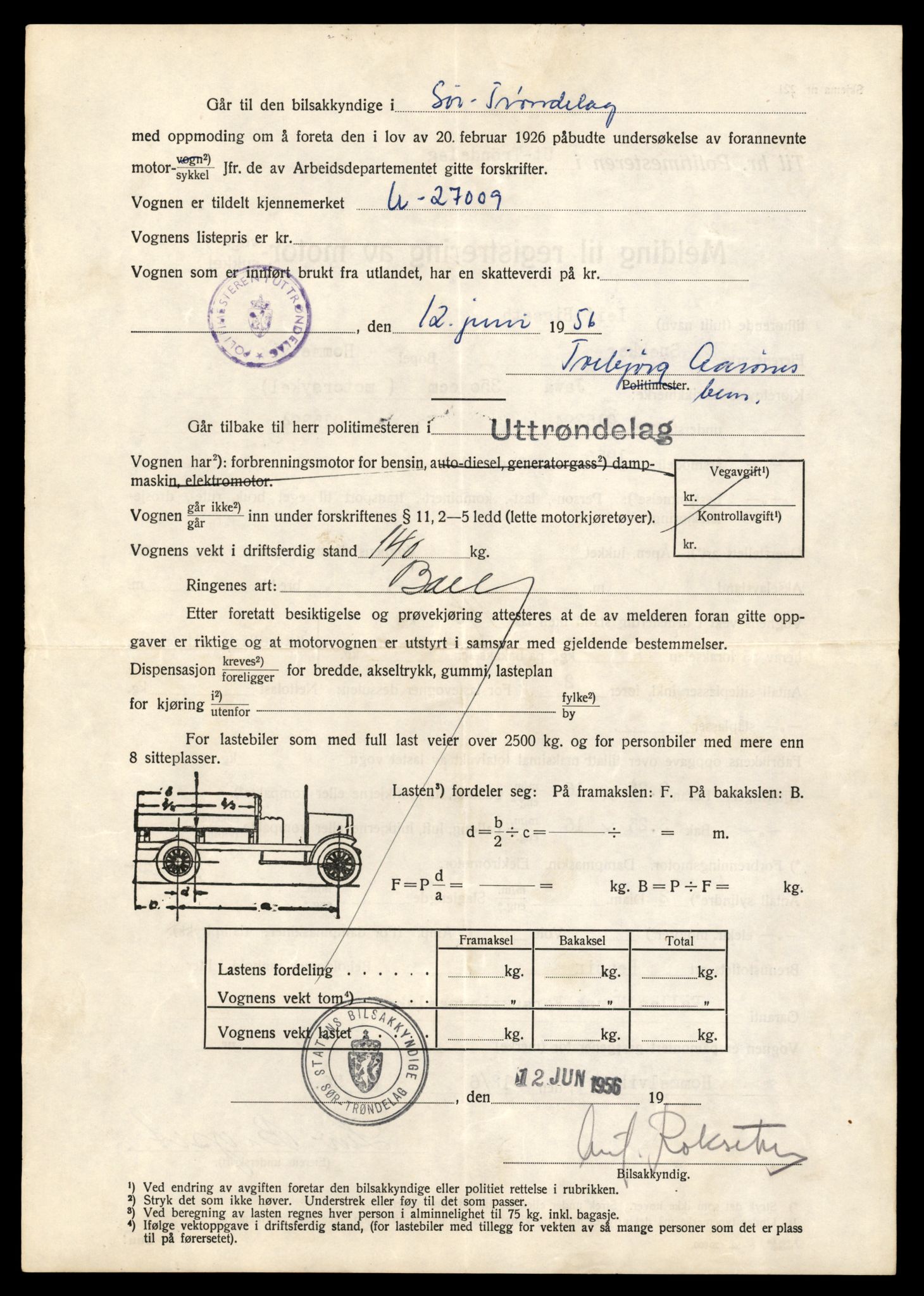 Møre og Romsdal vegkontor - Ålesund trafikkstasjon, AV/SAT-A-4099/F/Fe/L0040: Registreringskort for kjøretøy T 13531 - T 13709, 1927-1998, s. 970