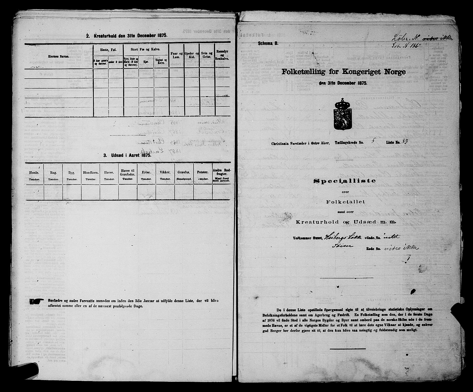 RA, Folketelling 1875 for 0218bP Østre Aker prestegjeld, 1875, s. 1554