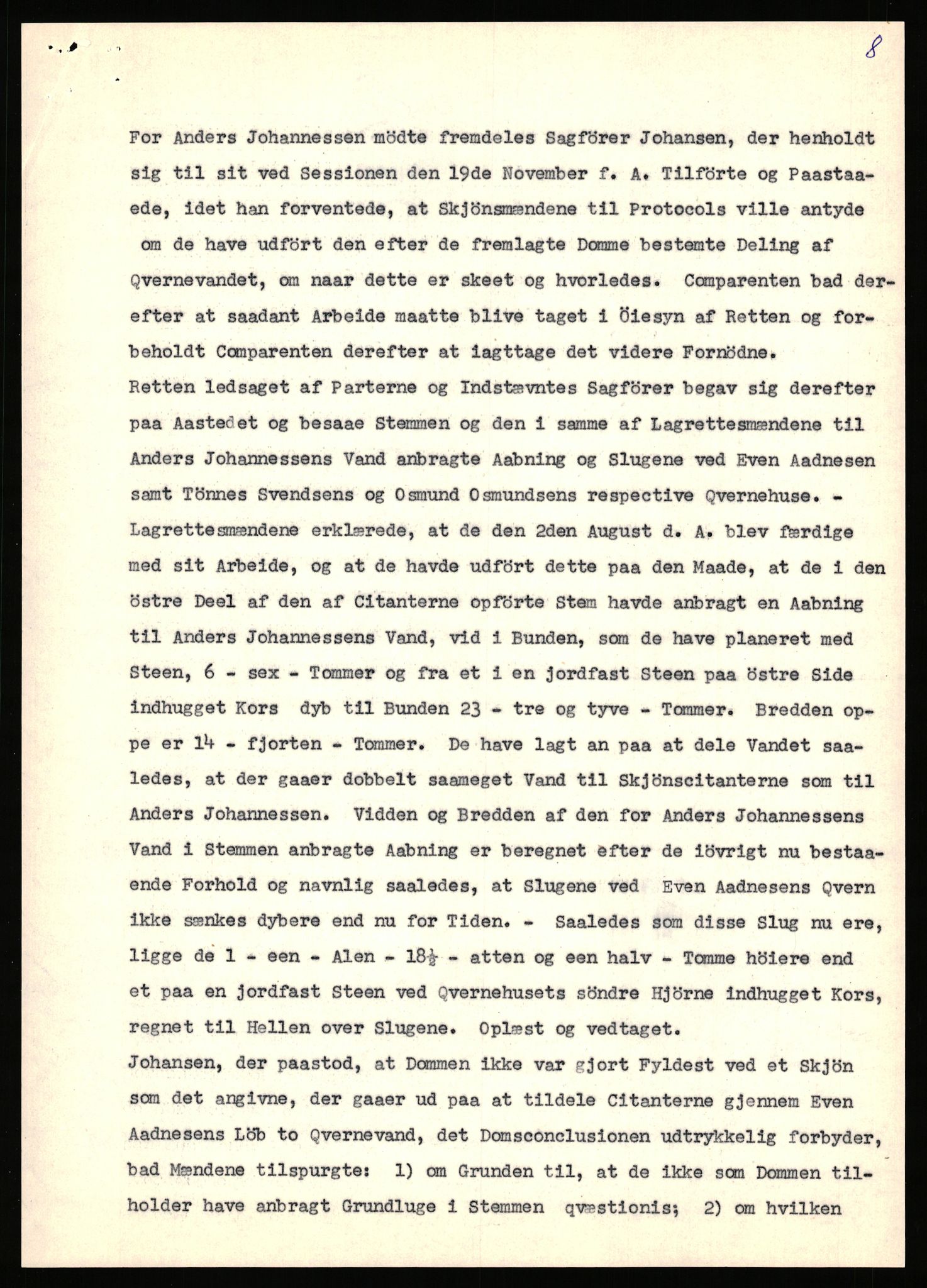 Statsarkivet i Stavanger, AV/SAST-A-101971/03/Y/Yj/L0024: Avskrifter sortert etter gårdsnavn: Fæøen - Garborg, 1750-1930, s. 805