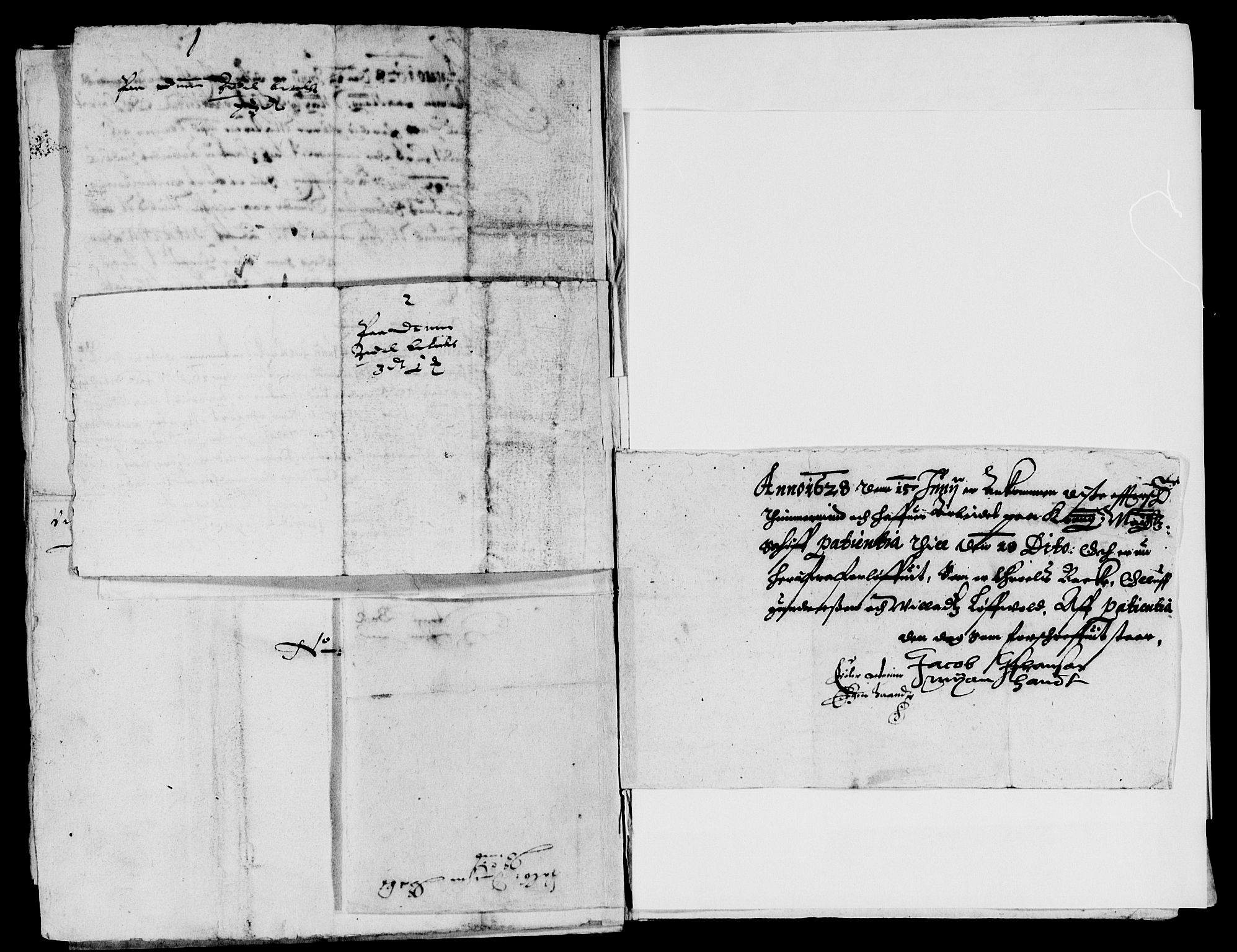 Rentekammeret inntil 1814, Reviderte regnskaper, Lensregnskaper, AV/RA-EA-5023/R/Rb/Rbp/L0013: Bratsberg len, 1628-1630