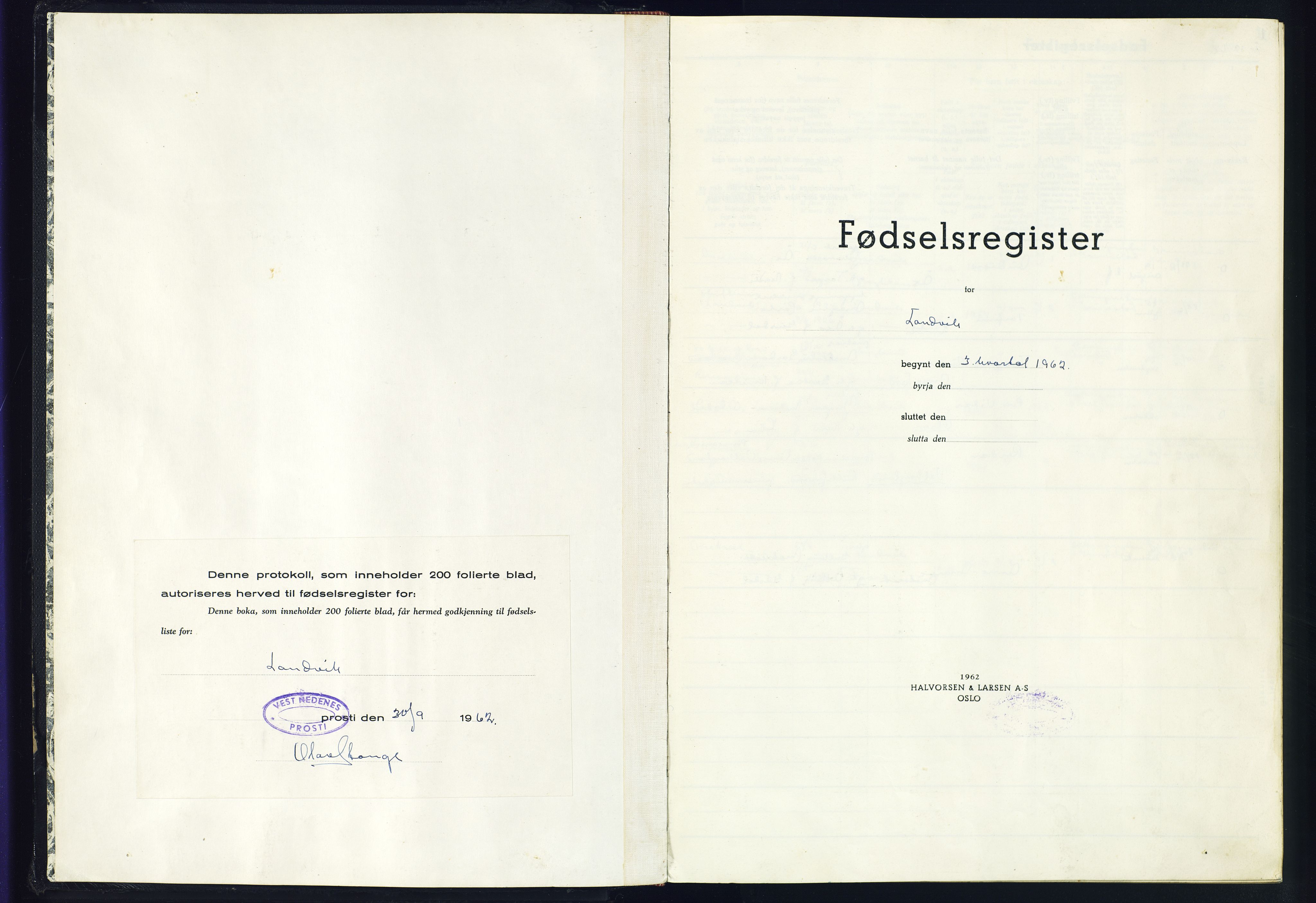 Hommedal sokneprestkontor, SAK/1111-0023/J/Jd/L0002: Fødselsregister nr. 2, 1962-1983