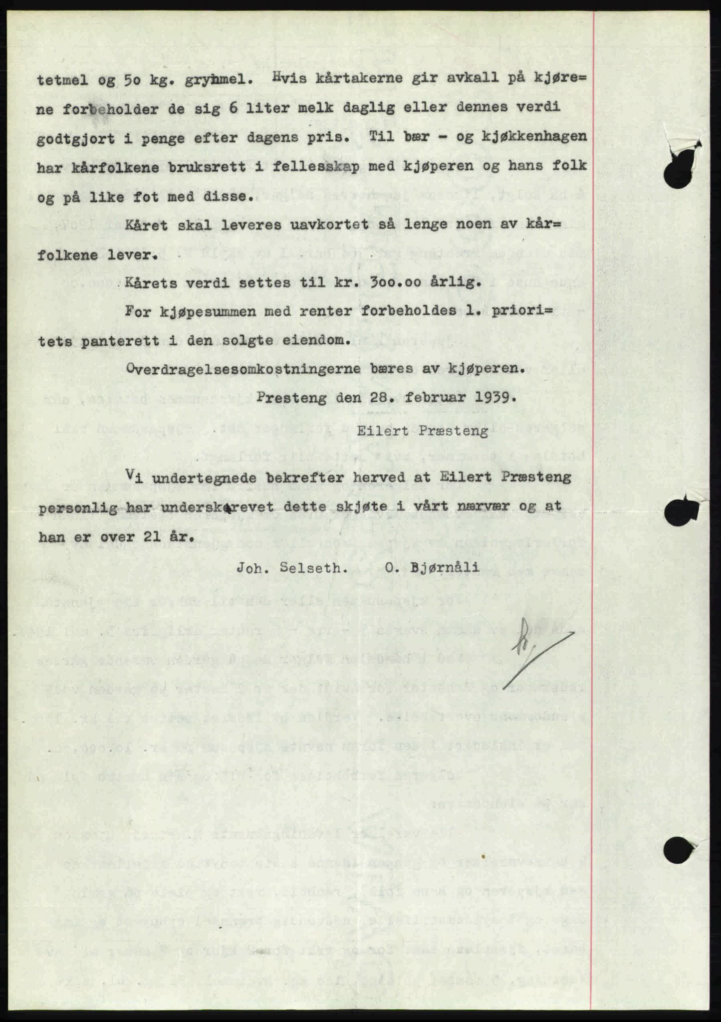 Rana sorenskriveri , SAT/A-1108/1/2/2C: Pantebok nr. A 6, 1939-1940, Dagboknr: 838/1939