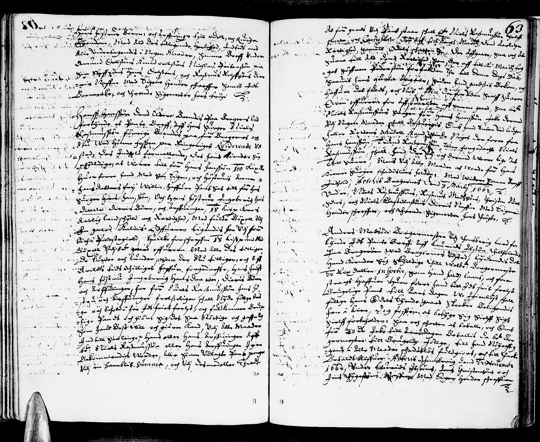 Lier, Røyken og Hurum sorenskriveri, SAKO/A-89/F/Fa/L0004: Tingbok, 1662, s. 63
