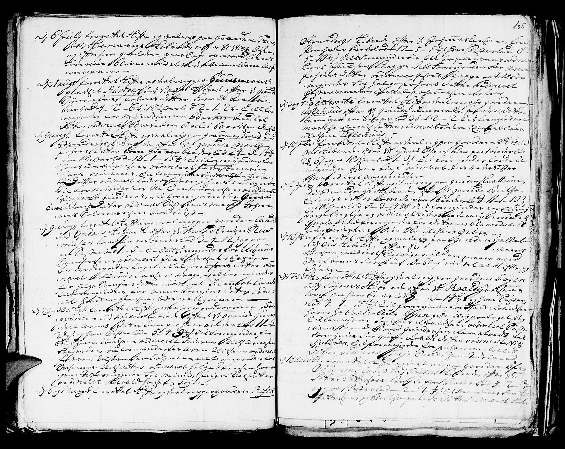 Sunnhordland sorenskrivar, SAB/A-2401/1/H/Ha/Haa, 1731-1745, s. 104b-105a