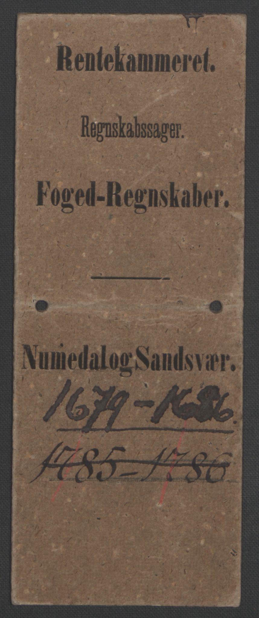 Rentekammeret inntil 1814, Reviderte regnskaper, Fogderegnskap, AV/RA-EA-4092/R24/L1572: Fogderegnskap Numedal og Sandsvær, 1679-1686, s. 357