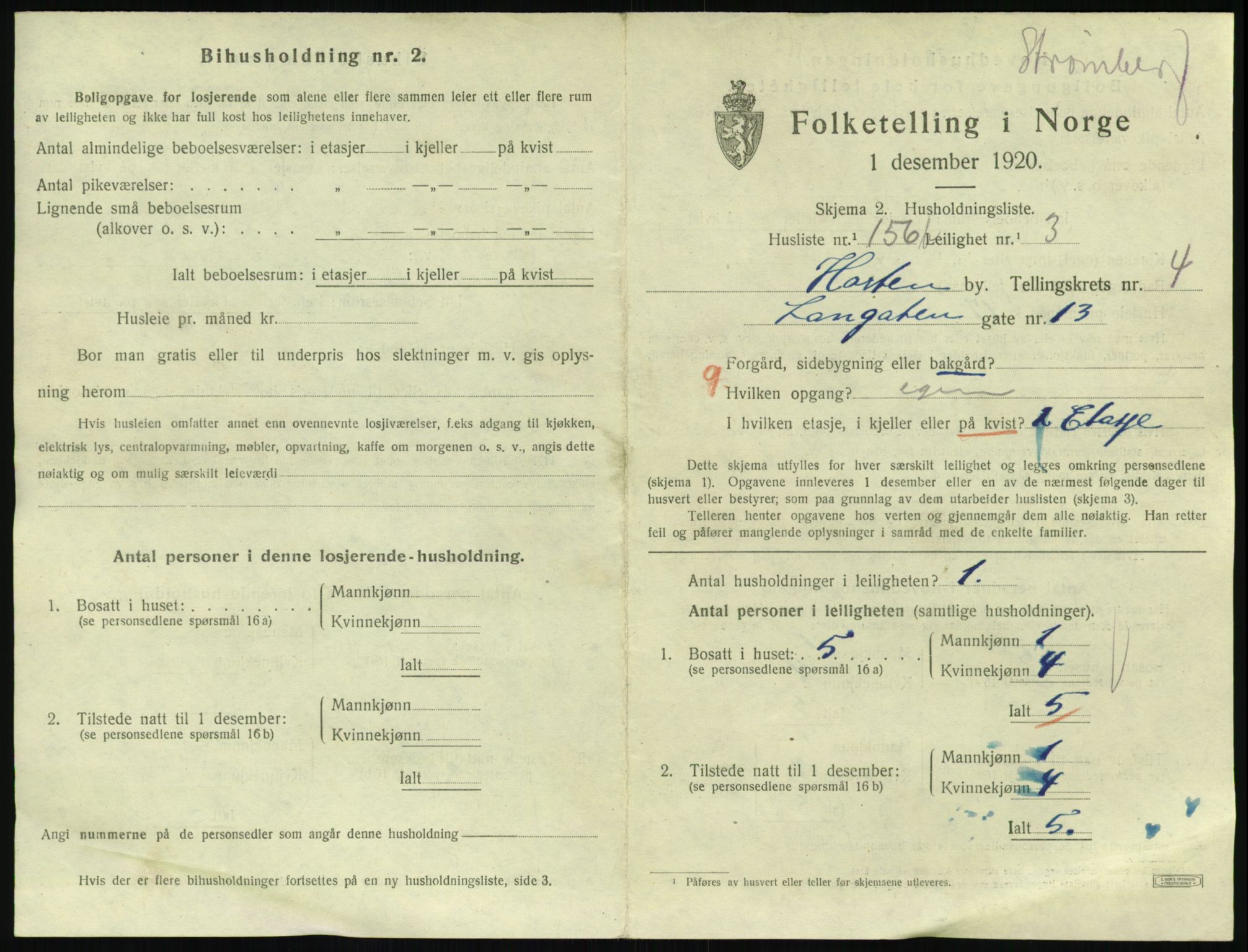 SAKO, Folketelling 1920 for 0703 Horten kjøpstad, 1920, s. 5623