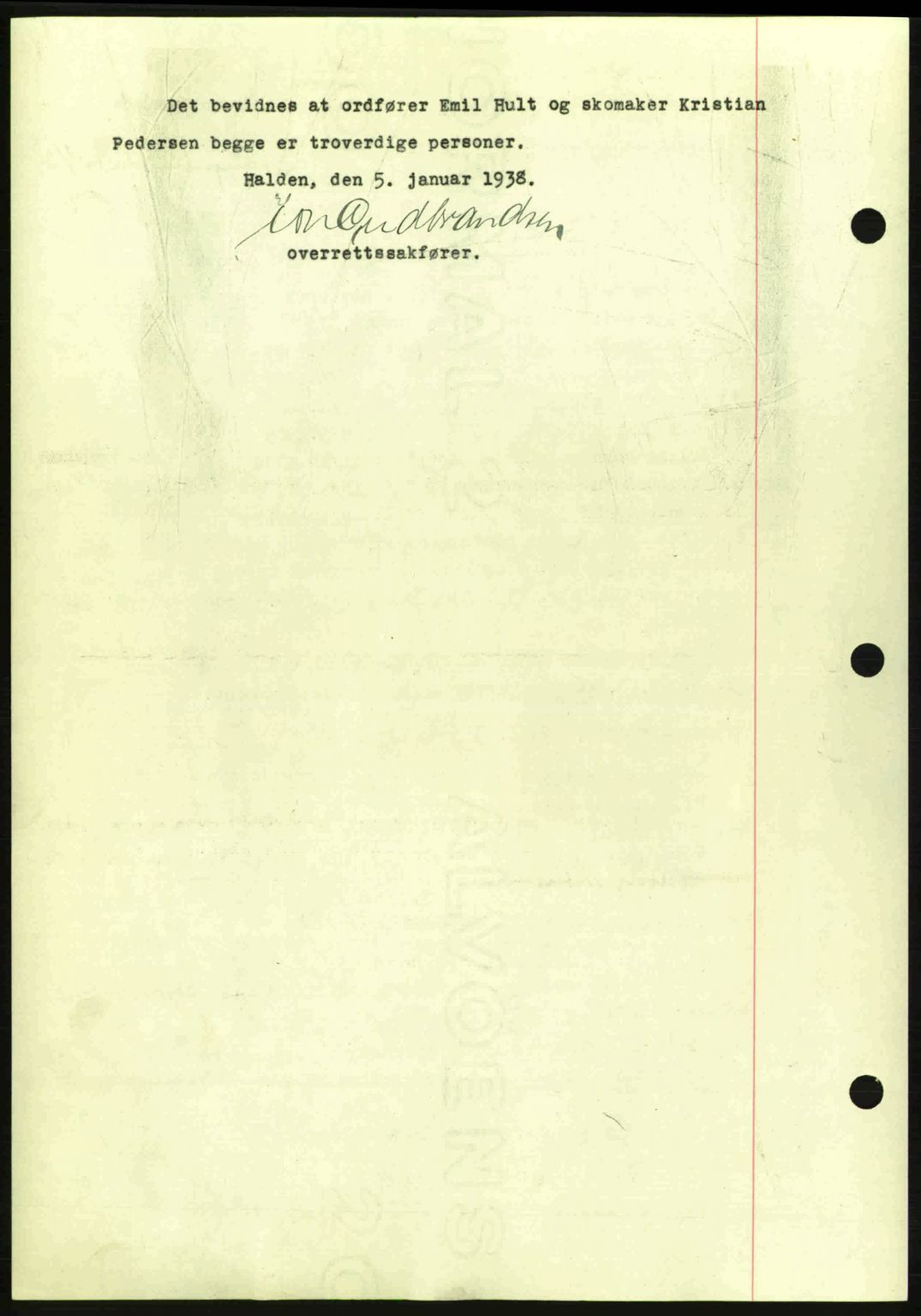Idd og Marker sorenskriveri, AV/SAO-A-10283/G/Gb/Gbb/L0002: Pantebok nr. A2, 1937-1938, Dagboknr: 21/1938