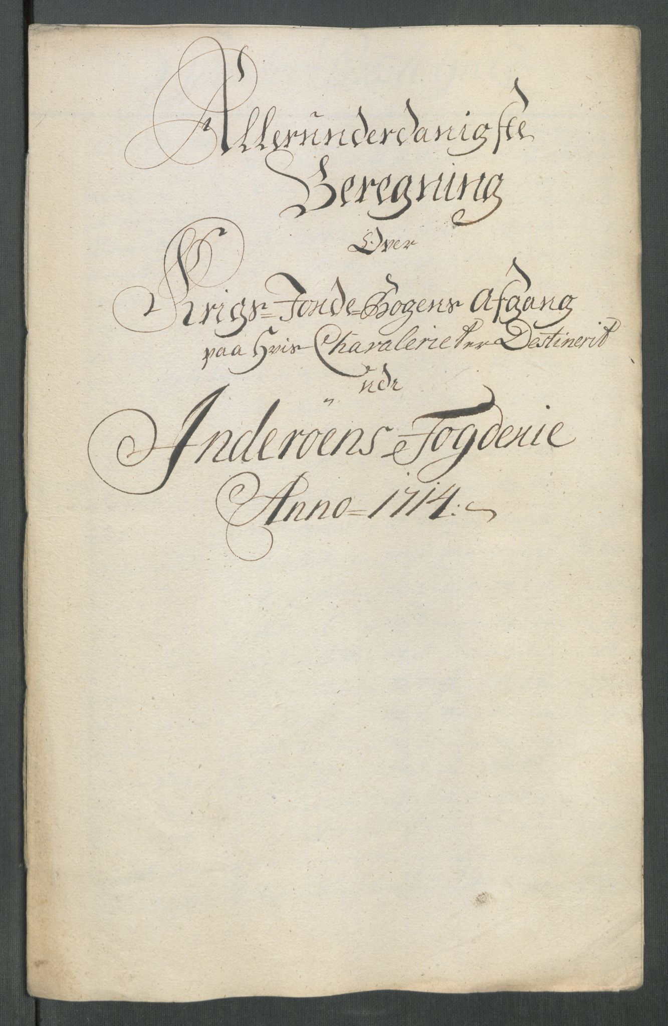 Rentekammeret inntil 1814, Reviderte regnskaper, Fogderegnskap, RA/EA-4092/R63/L4322: Fogderegnskap Inderøy, 1714, s. 299