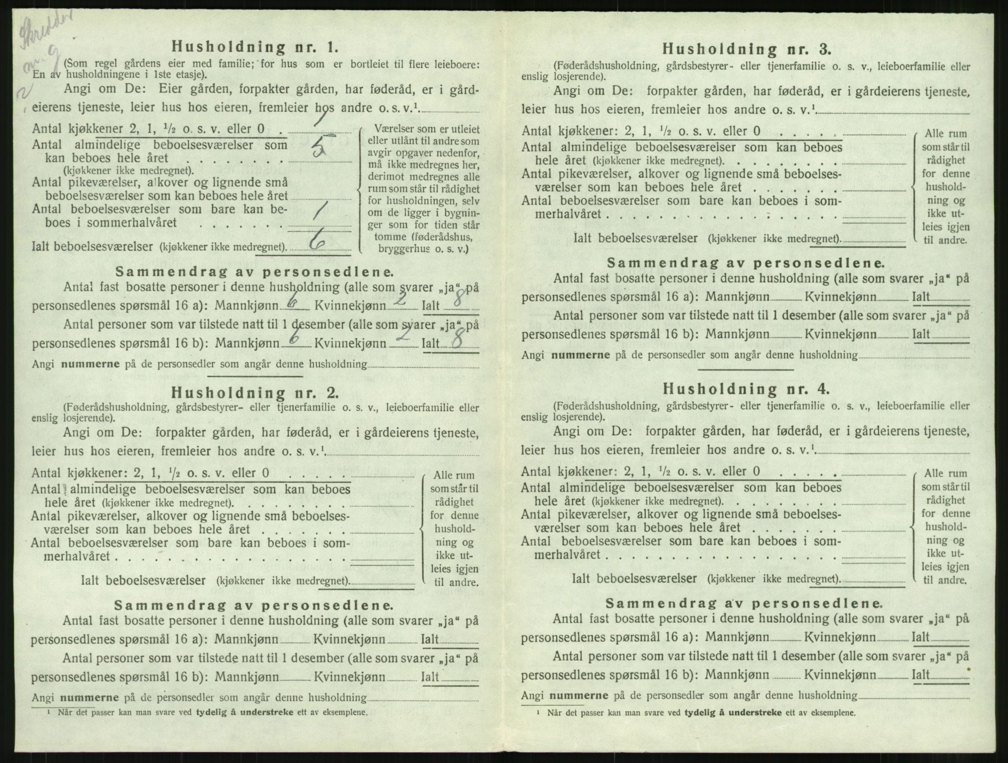 SAT, Folketelling 1920 for 1549 Bud herred, 1920, s. 407