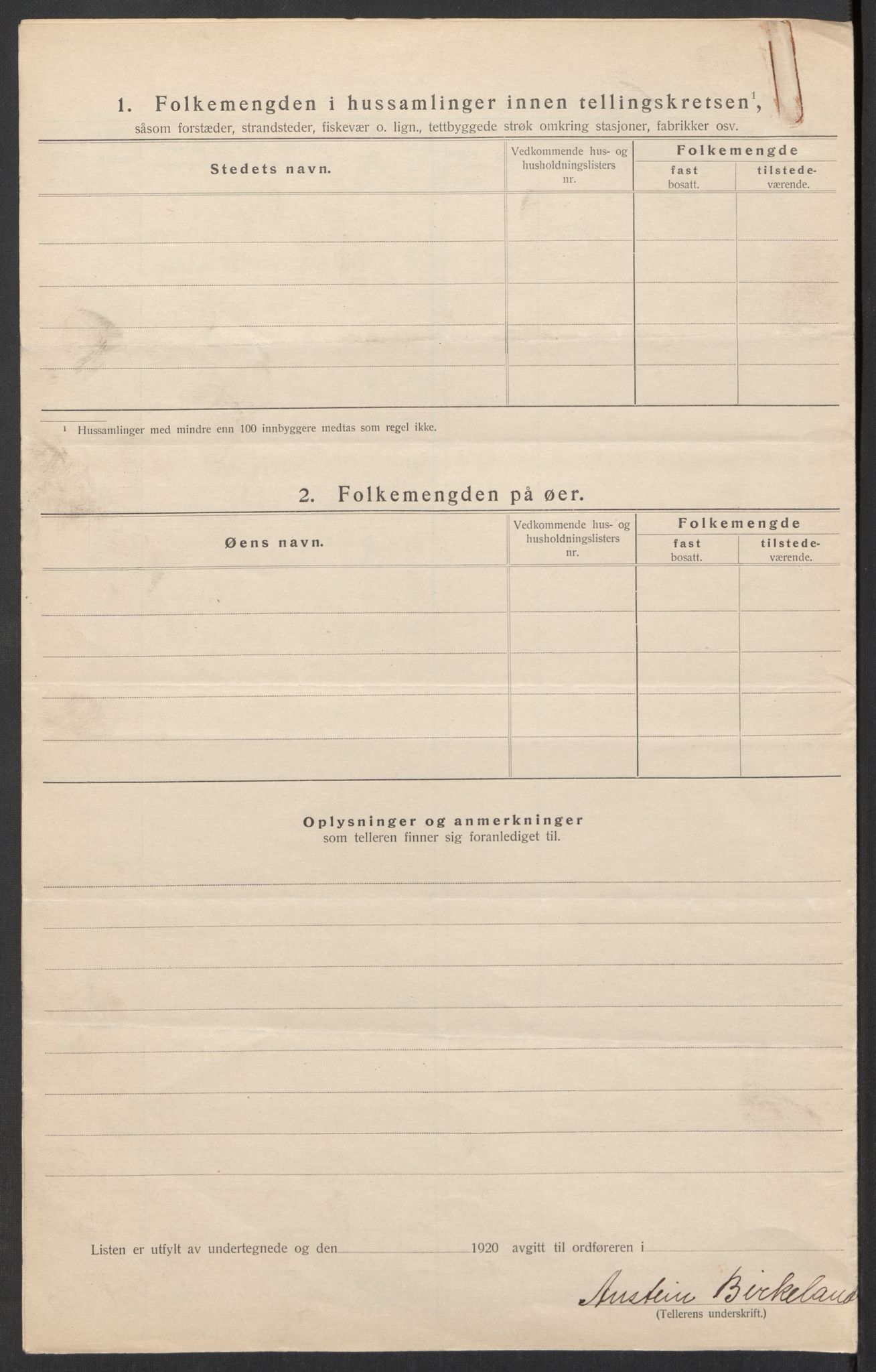 SAK, Folketelling 1920 for 1017 Greipstad herred, 1920, s. 21