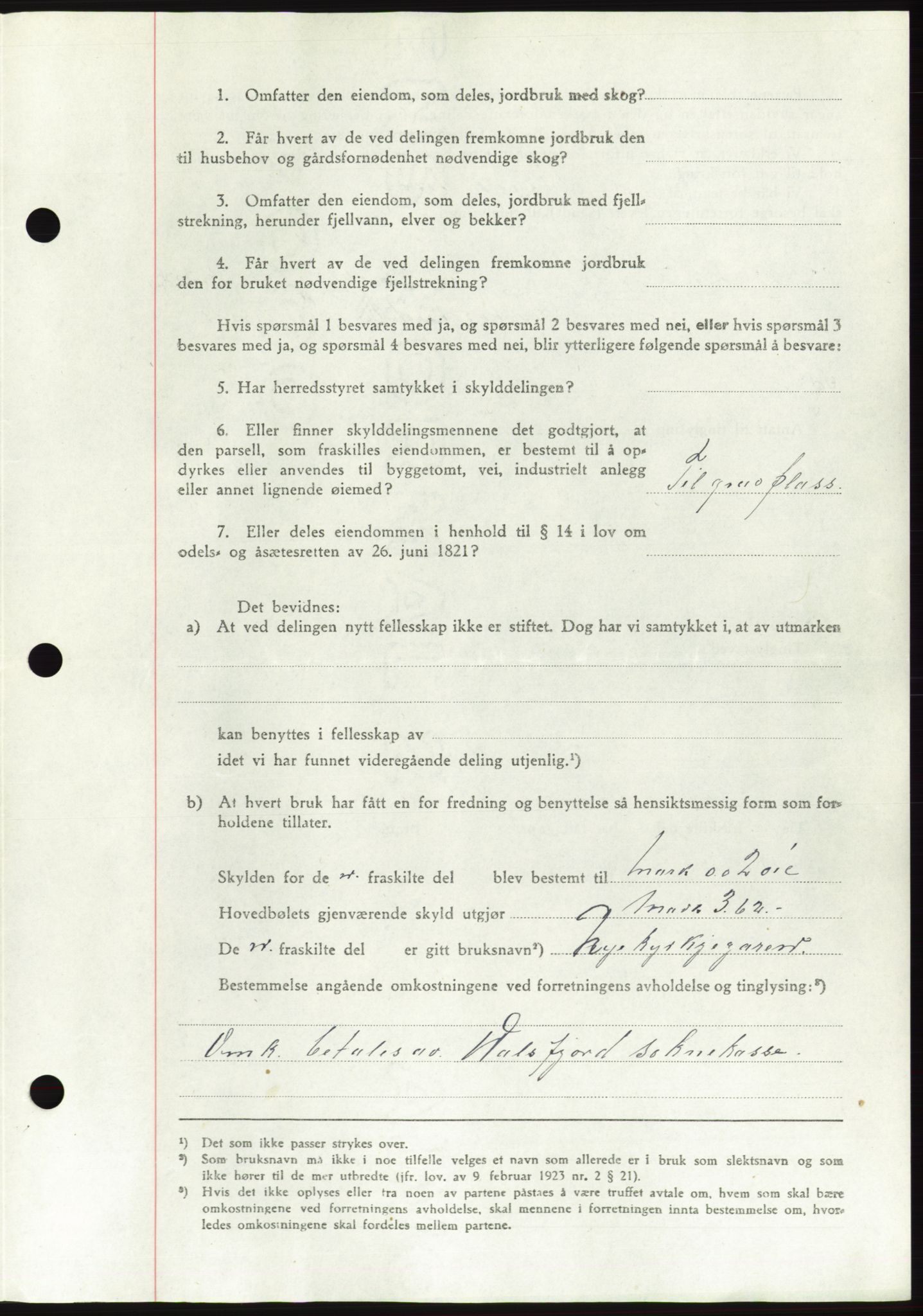 Søre Sunnmøre sorenskriveri, AV/SAT-A-4122/1/2/2C/L0077: Pantebok nr. 3A, 1945-1946, Dagboknr: 78/1946