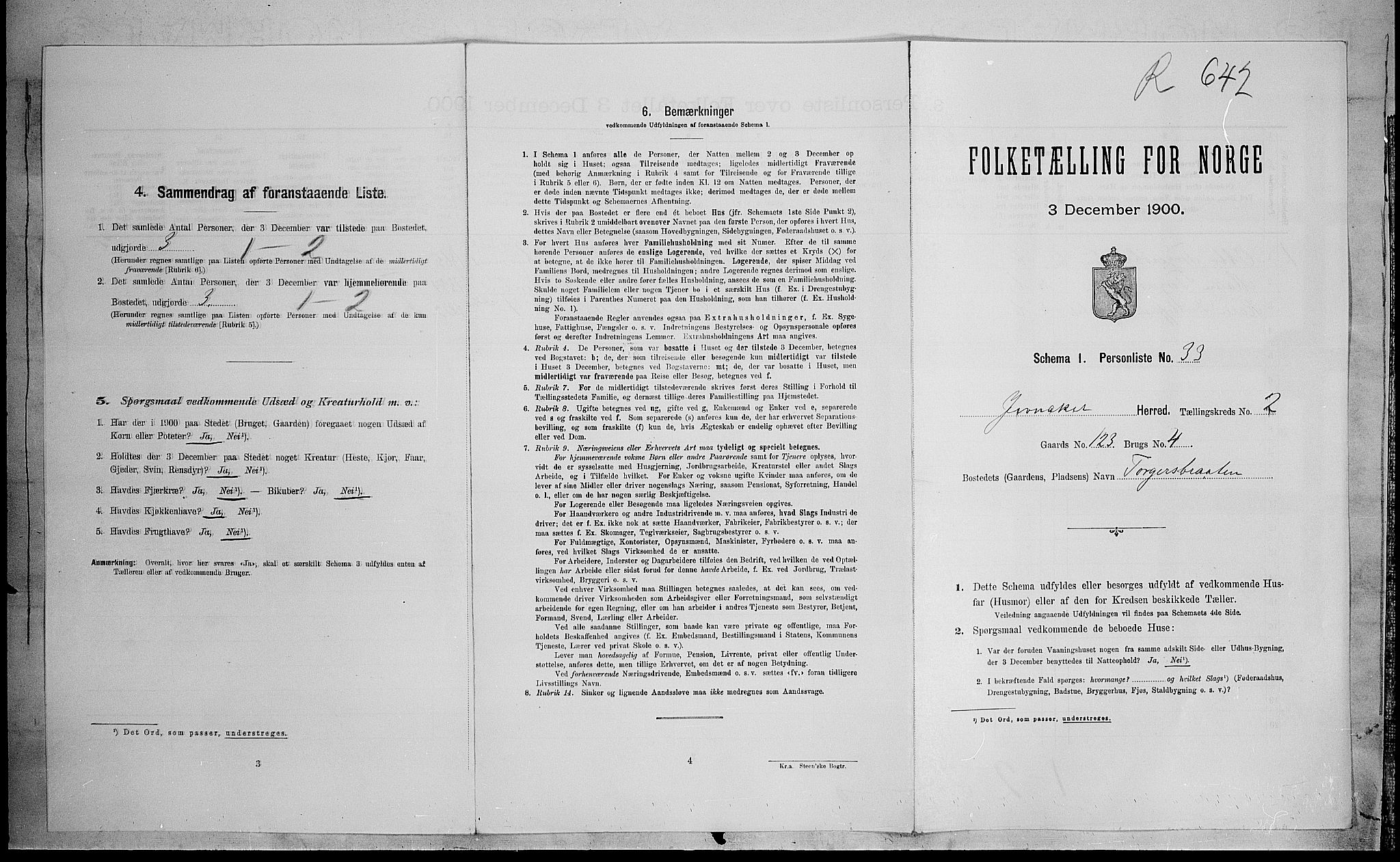 SAH, Folketelling 1900 for 0532 Jevnaker herred, 1900, s. 277