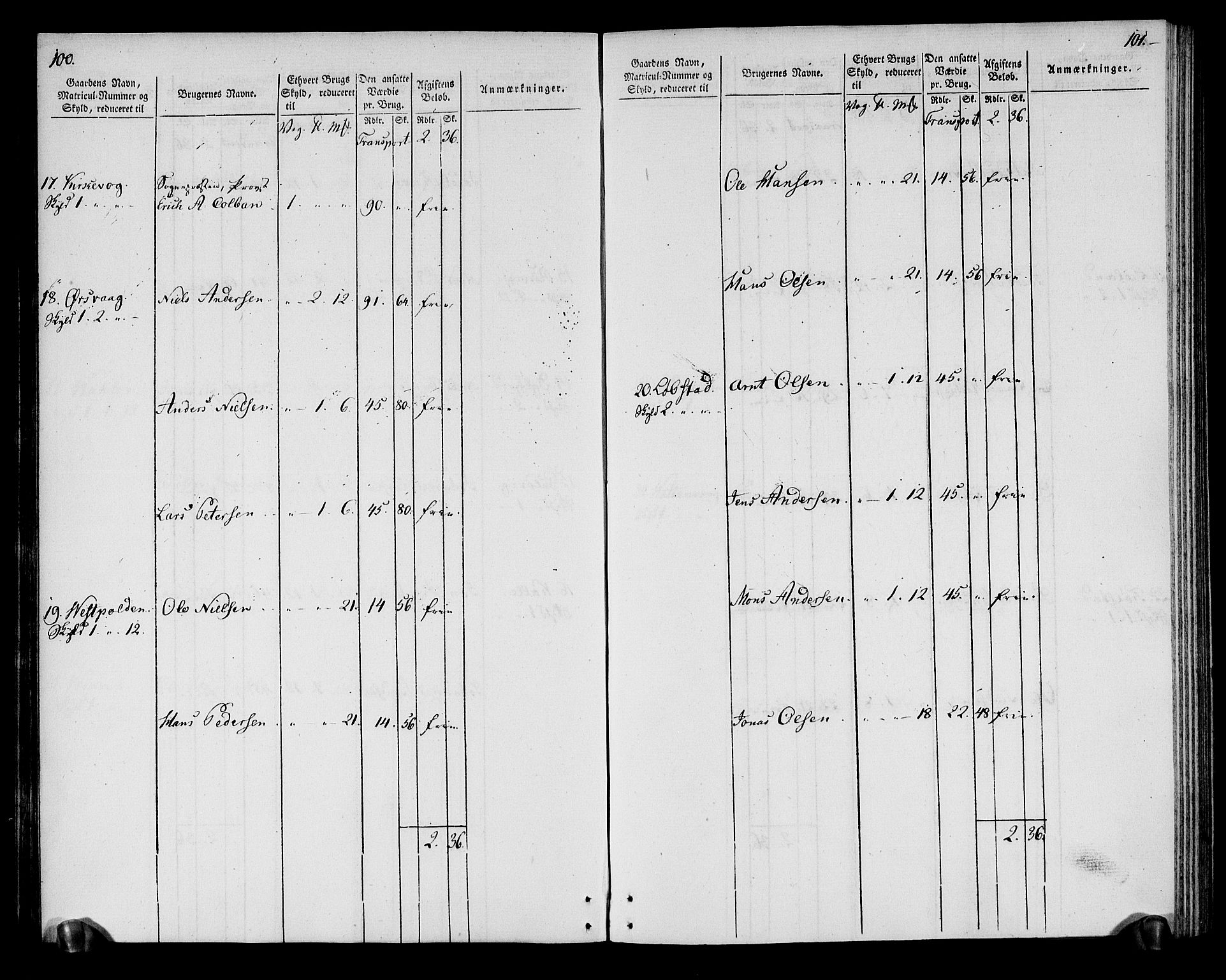 Rentekammeret inntil 1814, Realistisk ordnet avdeling, AV/RA-EA-4070/N/Ne/Nea/L0164: Vesterålen, Andenes og Lofoten fogderi. Oppebørselsregister, 1803, s. 53