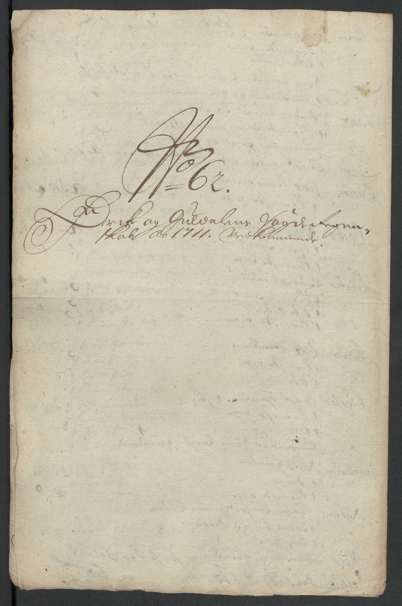 Rentekammeret inntil 1814, Reviderte regnskaper, Fogderegnskap, RA/EA-4092/R60/L3962: Fogderegnskap Orkdal og Gauldal, 1711, s. 188