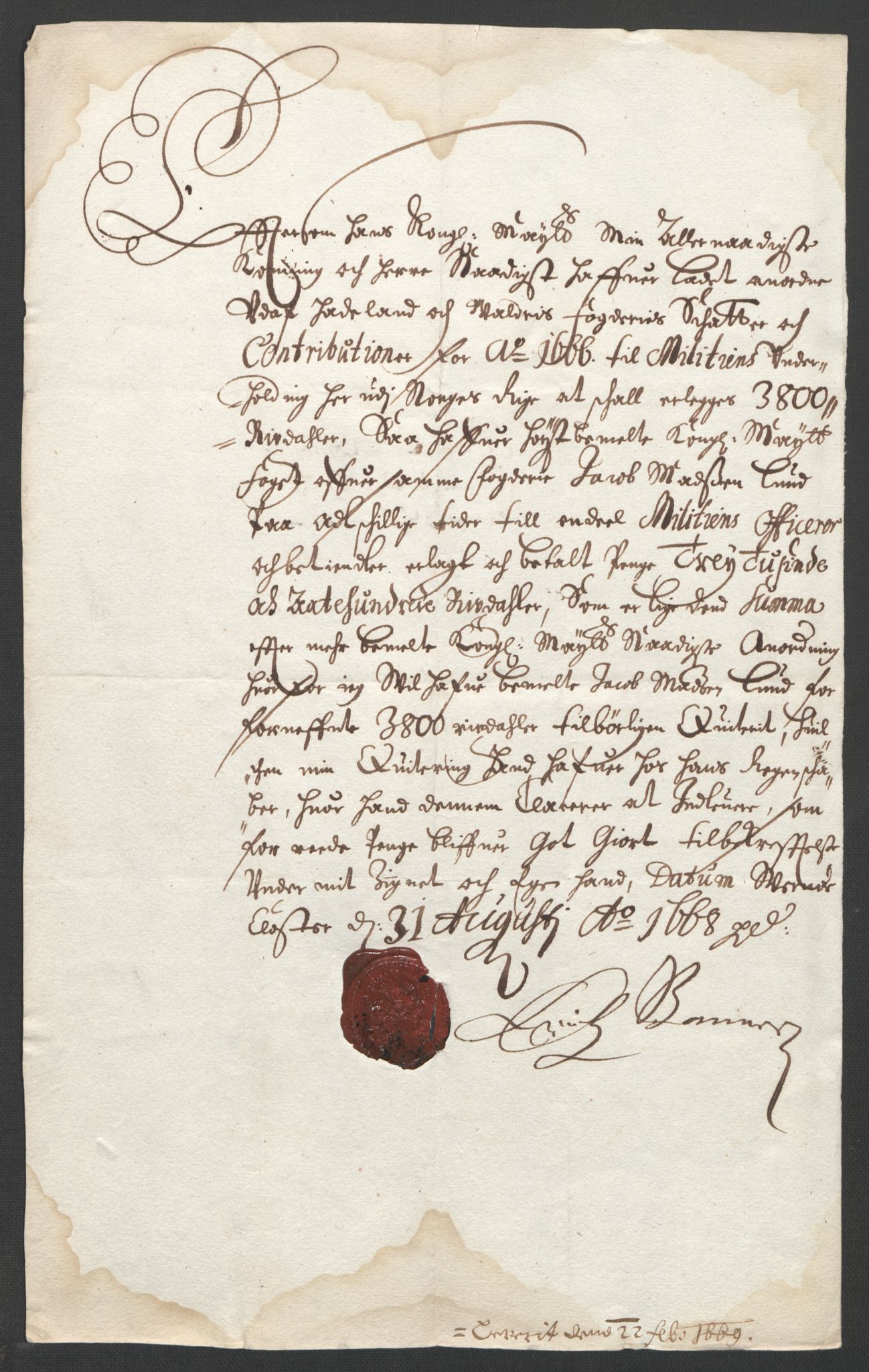 Rentekammeret inntil 1814, Reviderte regnskaper, Stiftamtstueregnskaper, Landkommissariatet på Akershus og Akershus stiftamt, AV/RA-EA-5869/R/Rb/L0041: Akershus stiftamt, 1666