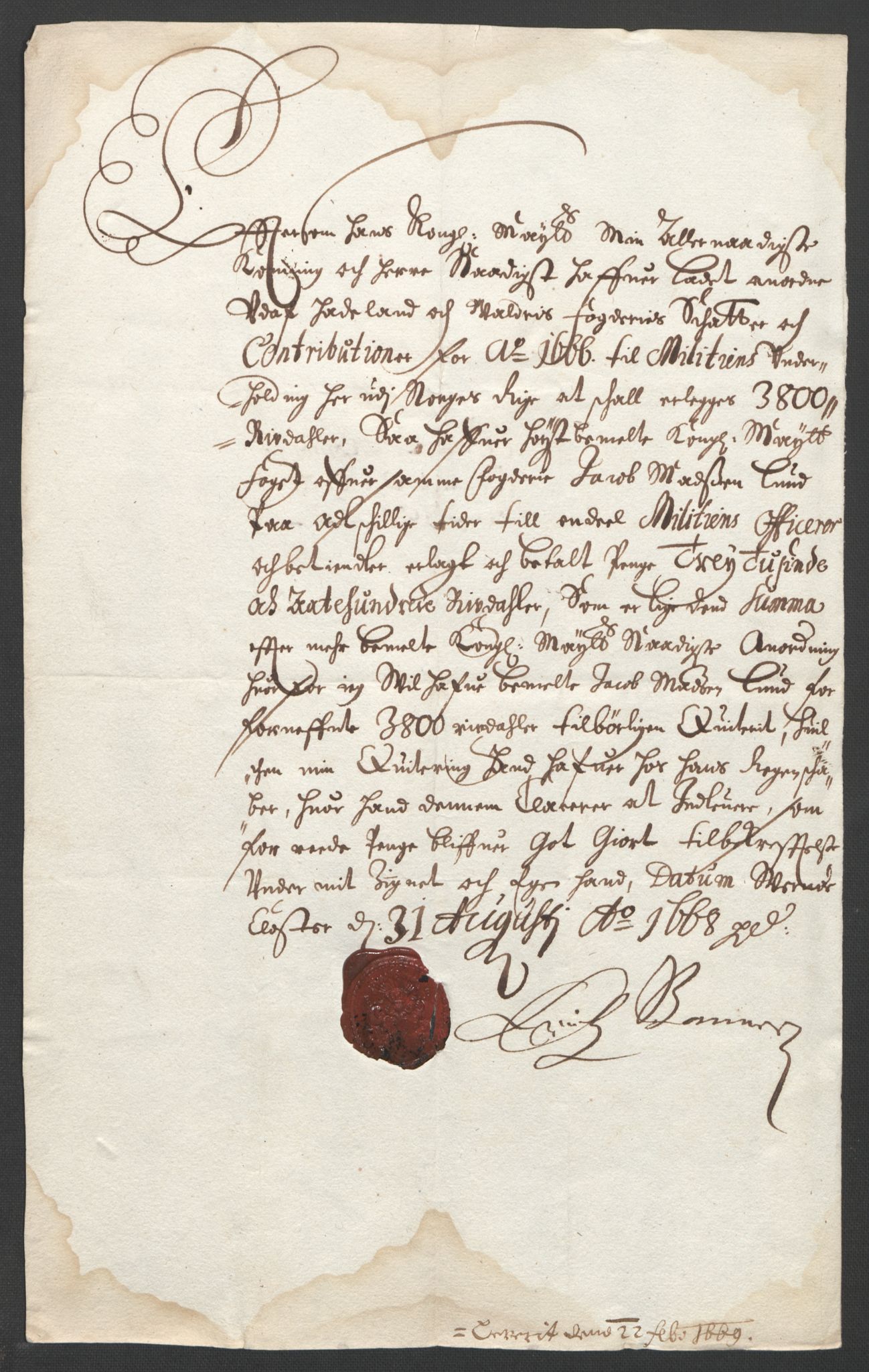 Rentekammeret inntil 1814, Reviderte regnskaper, Stiftamtstueregnskaper, Landkommissariatet på Akershus og Akershus stiftamt, RA/EA-5869/R/Rb/L0041: Akershus stiftamt, 1666