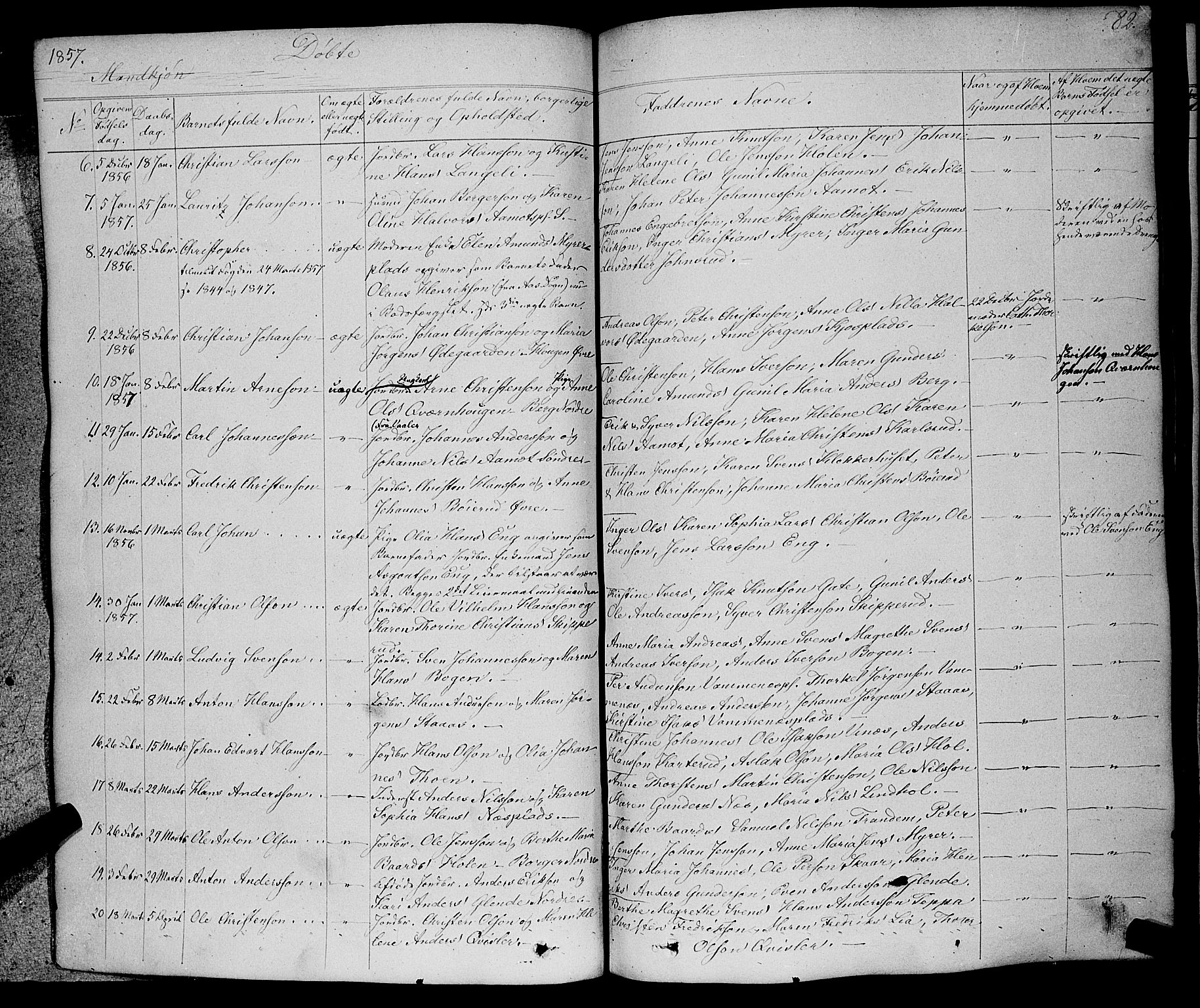 Skiptvet prestekontor Kirkebøker, AV/SAO-A-20009/F/Fa/L0006: Ministerialbok nr. 6, 1839-1860, s. 82