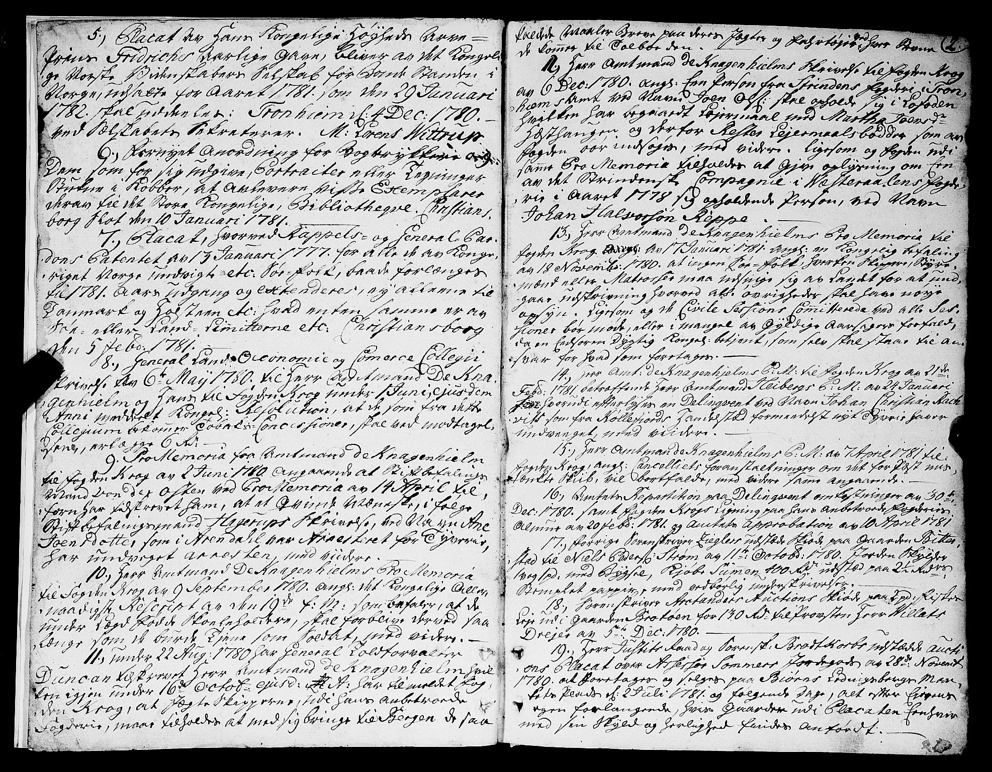 Vesterålen sorenskriveri, SAT/A-4180/1/1/1A/L0009: Tingbok, 1781-1786, s. 1b-2a
