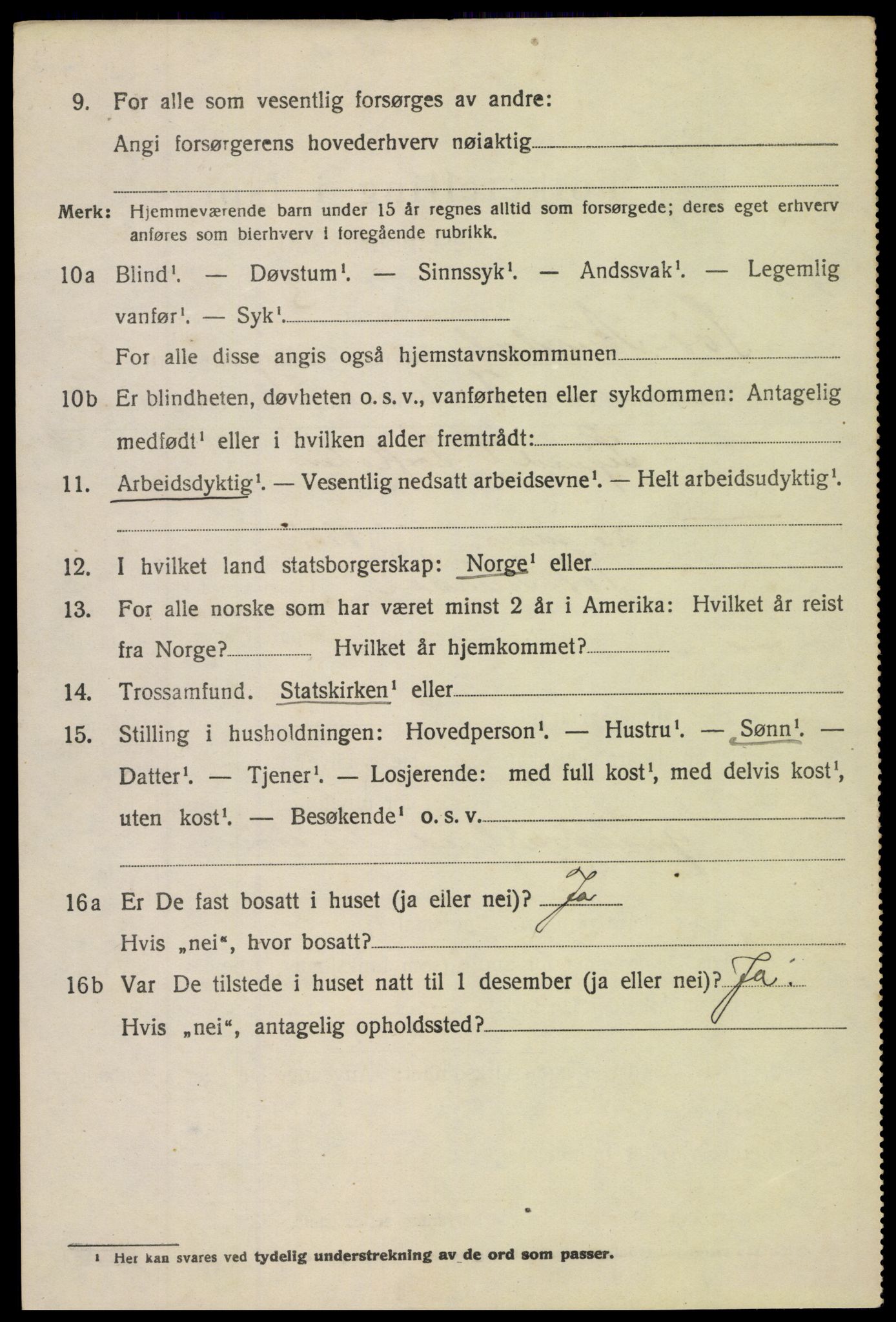 SAH, Folketelling 1920 for 0540 Sør-Aurdal herred, 1920, s. 2798