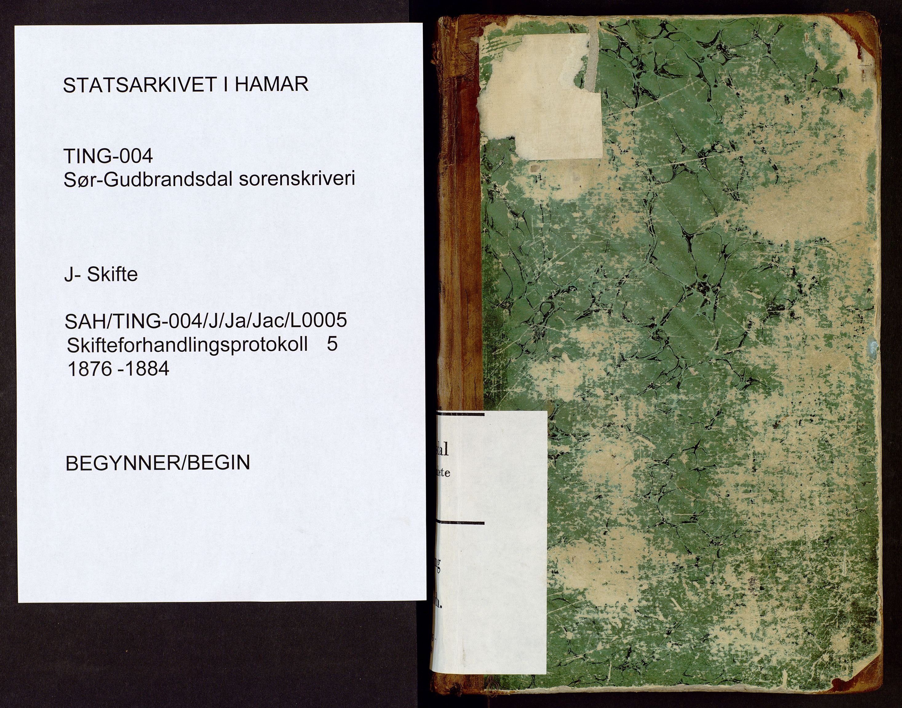 Sør-Gudbrandsdal tingrett, AV/SAH-TING-004/J/Ja/Jac/L0005: Skifteforhandlings- og skifteutlodningsprotokoll, 1876-1884