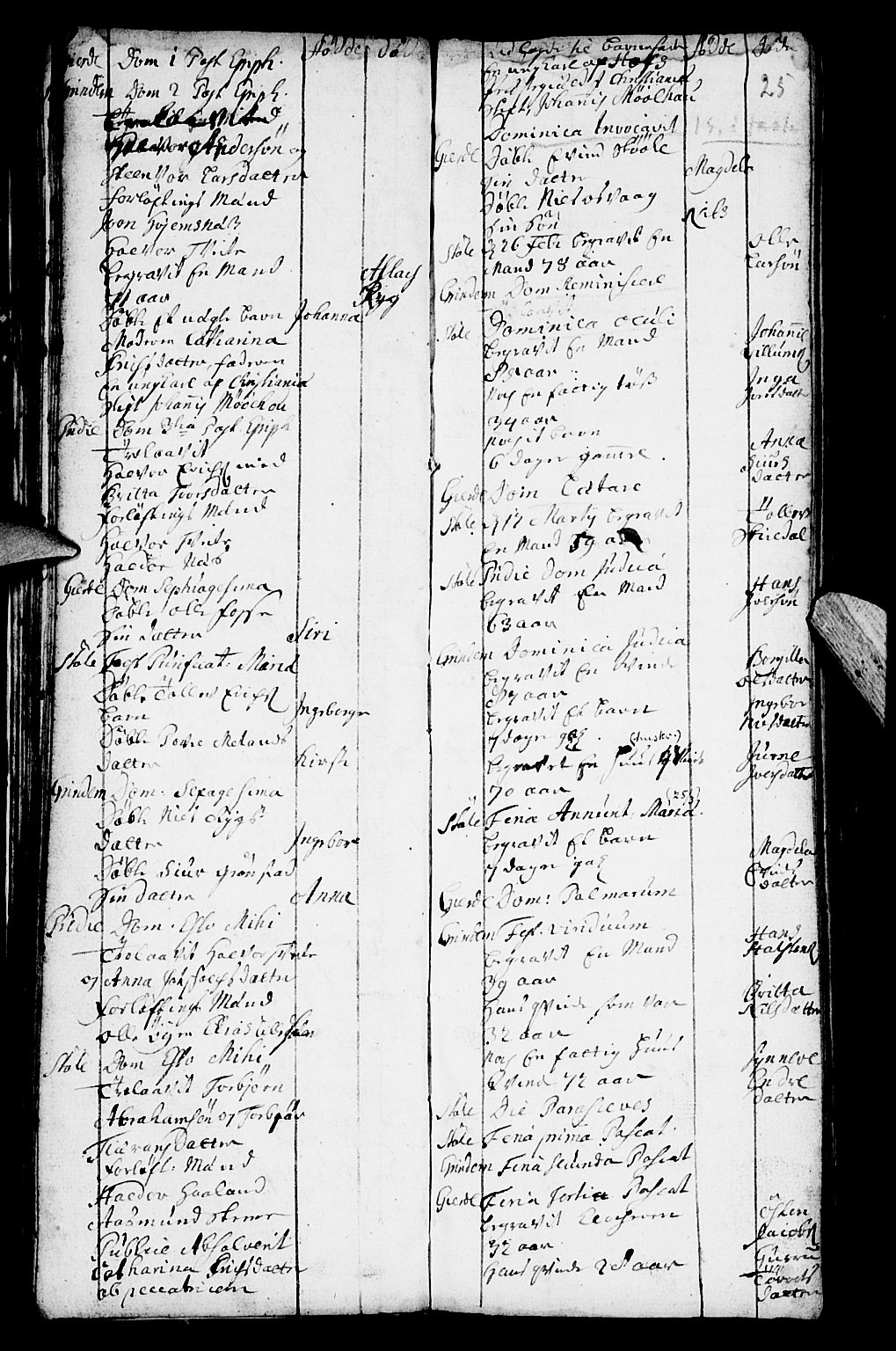 Etne sokneprestembete, SAB/A-75001/H/Haa: Ministerialbok nr. A 2, 1725-1755, s. 25