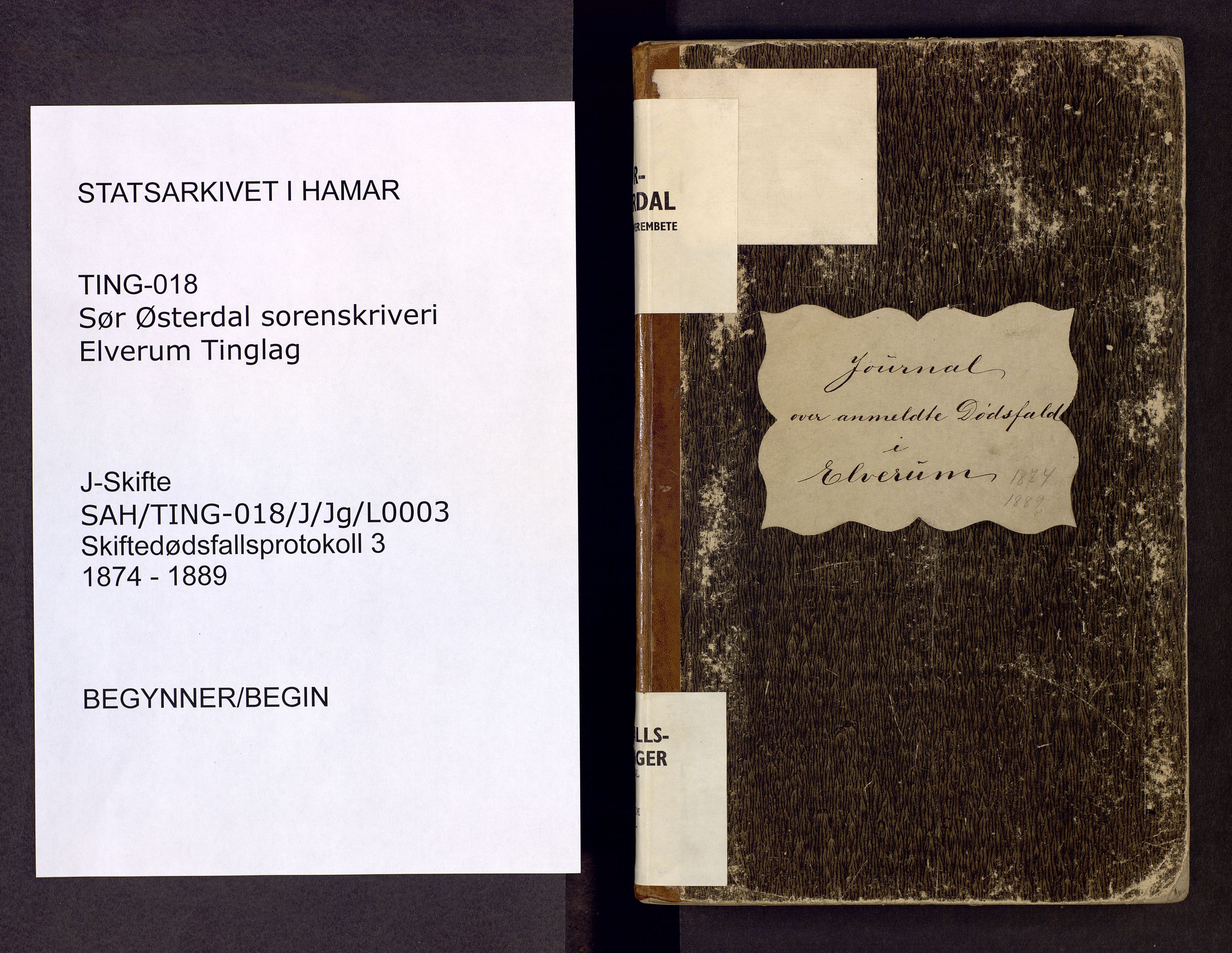 Sør-Østerdal sorenskriveri, SAH/TING-018/J/Jg/L0003: Dødsfallsjournal, 1874-1889