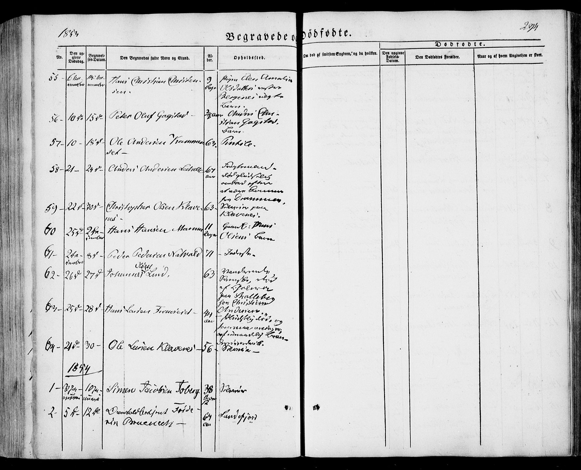 Sandar kirkebøker, AV/SAKO-A-243/F/Fa/L0006: Ministerialbok nr. 6, 1847-1860, s. 294