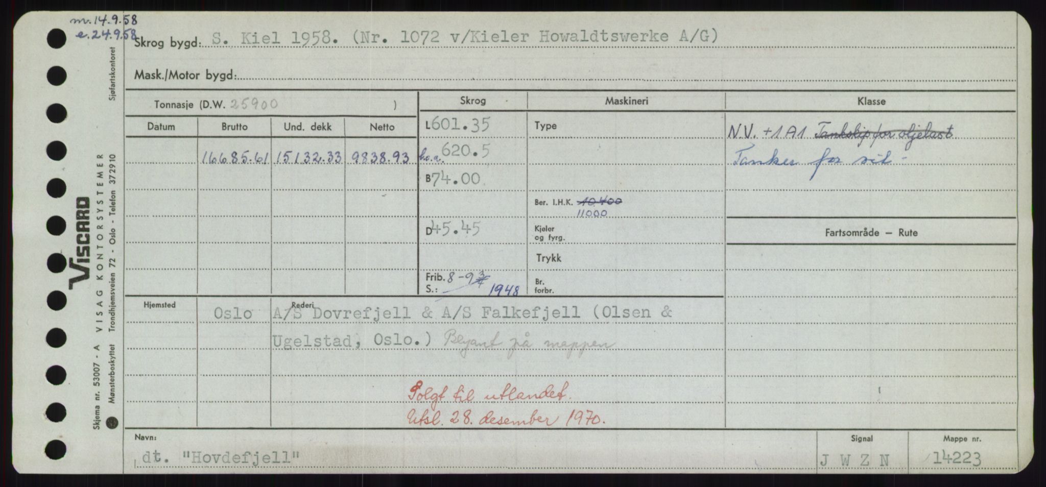 Sjøfartsdirektoratet med forløpere, Skipsmålingen, RA/S-1627/H/Hd/L0017: Fartøy, Holi-Hå, s. 111