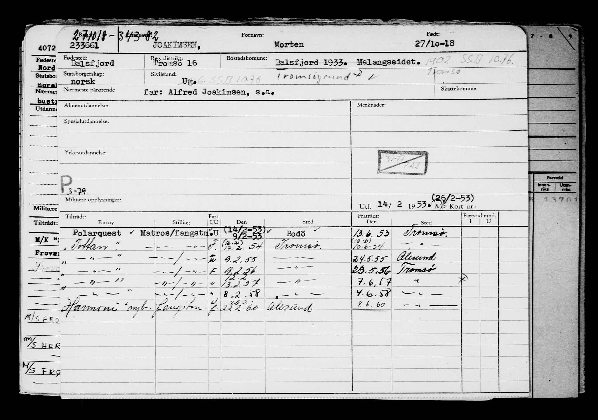Direktoratet for sjømenn, AV/RA-S-3545/G/Gb/L0163: Hovedkort, 1918, s. 571