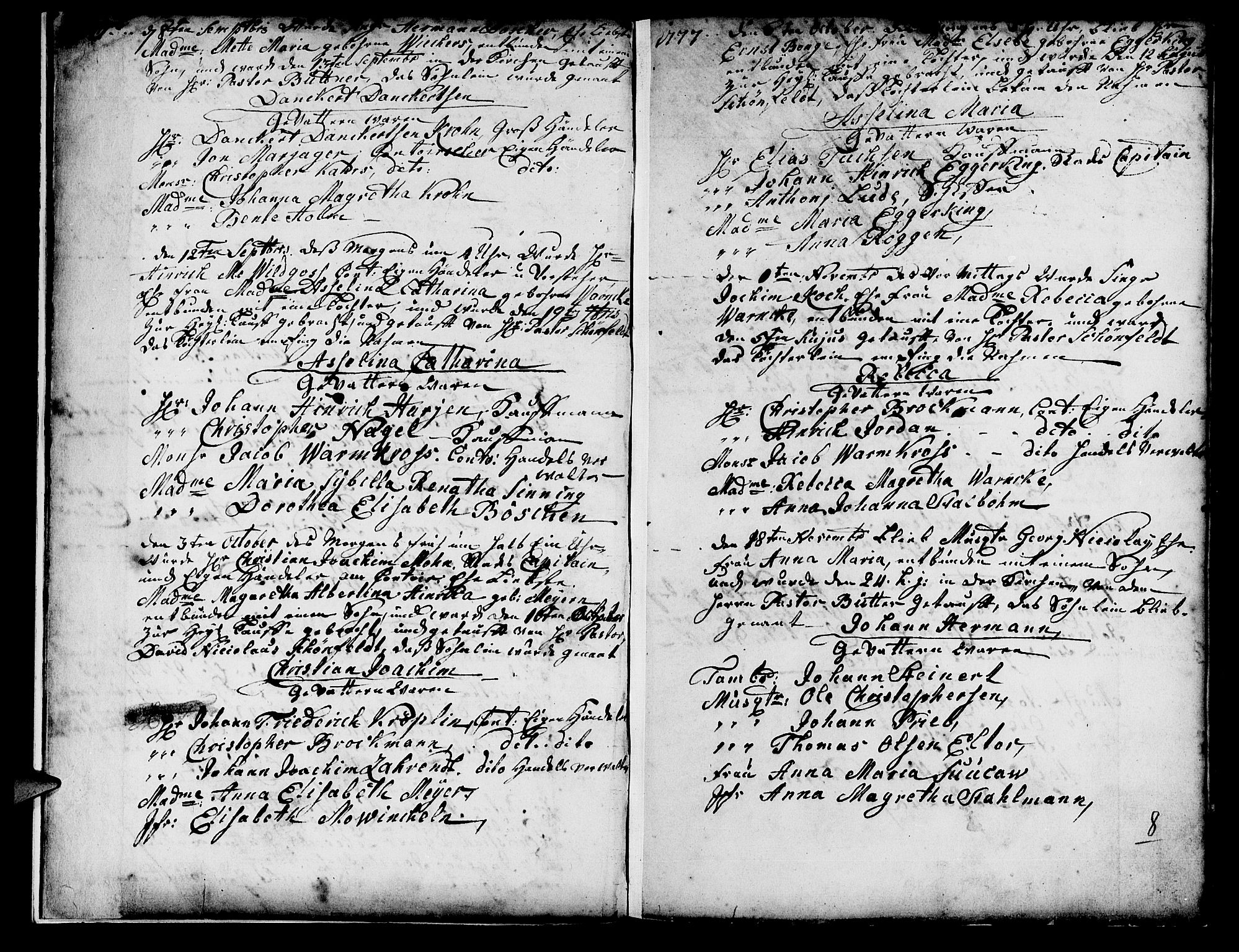 Mariakirken Sokneprestembete, AV/SAB-A-76901/H/Haa/L0001: Ministerialbok nr. A 1, 1740-1784, s. 8