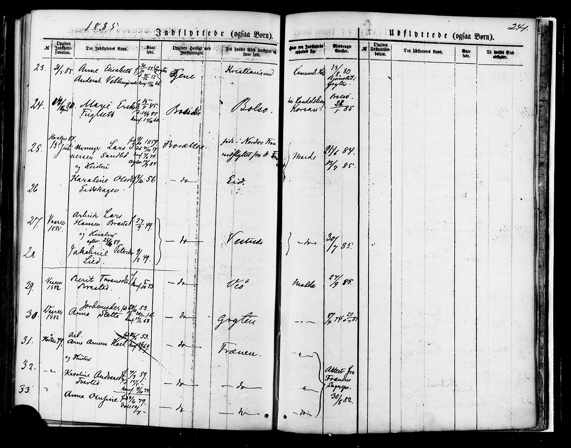 Ministerialprotokoller, klokkerbøker og fødselsregistre - Møre og Romsdal, SAT/A-1454/558/L0691: Ministerialbok nr. 558A05, 1873-1886, s. 241