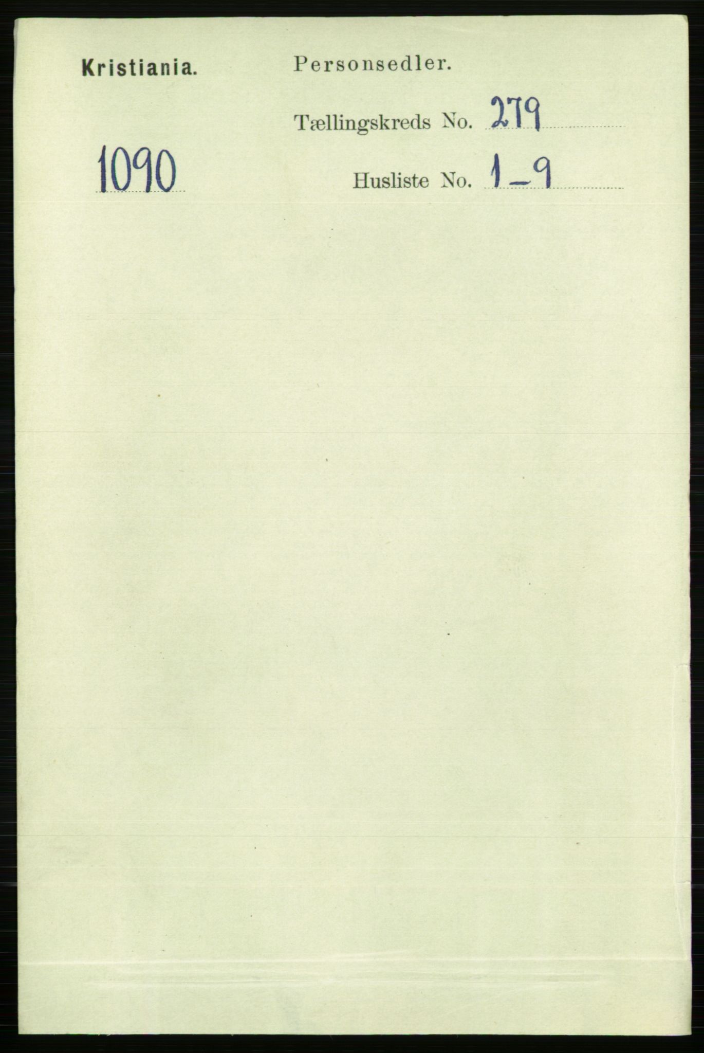 RA, Folketelling 1891 for 0301 Kristiania kjøpstad, 1891, s. 169375