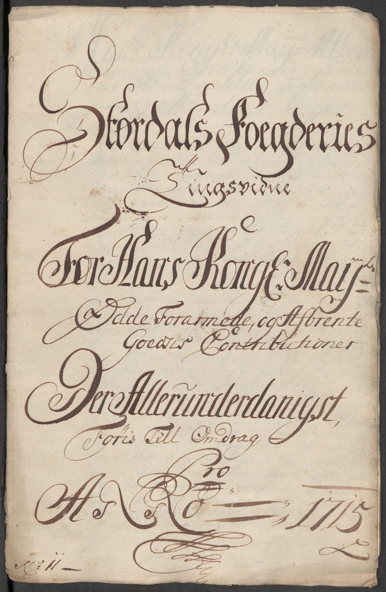 Rentekammeret inntil 1814, Reviderte regnskaper, Fogderegnskap, RA/EA-4092/R62/L4205: Fogderegnskap Stjørdal og Verdal, 1715, s. 296