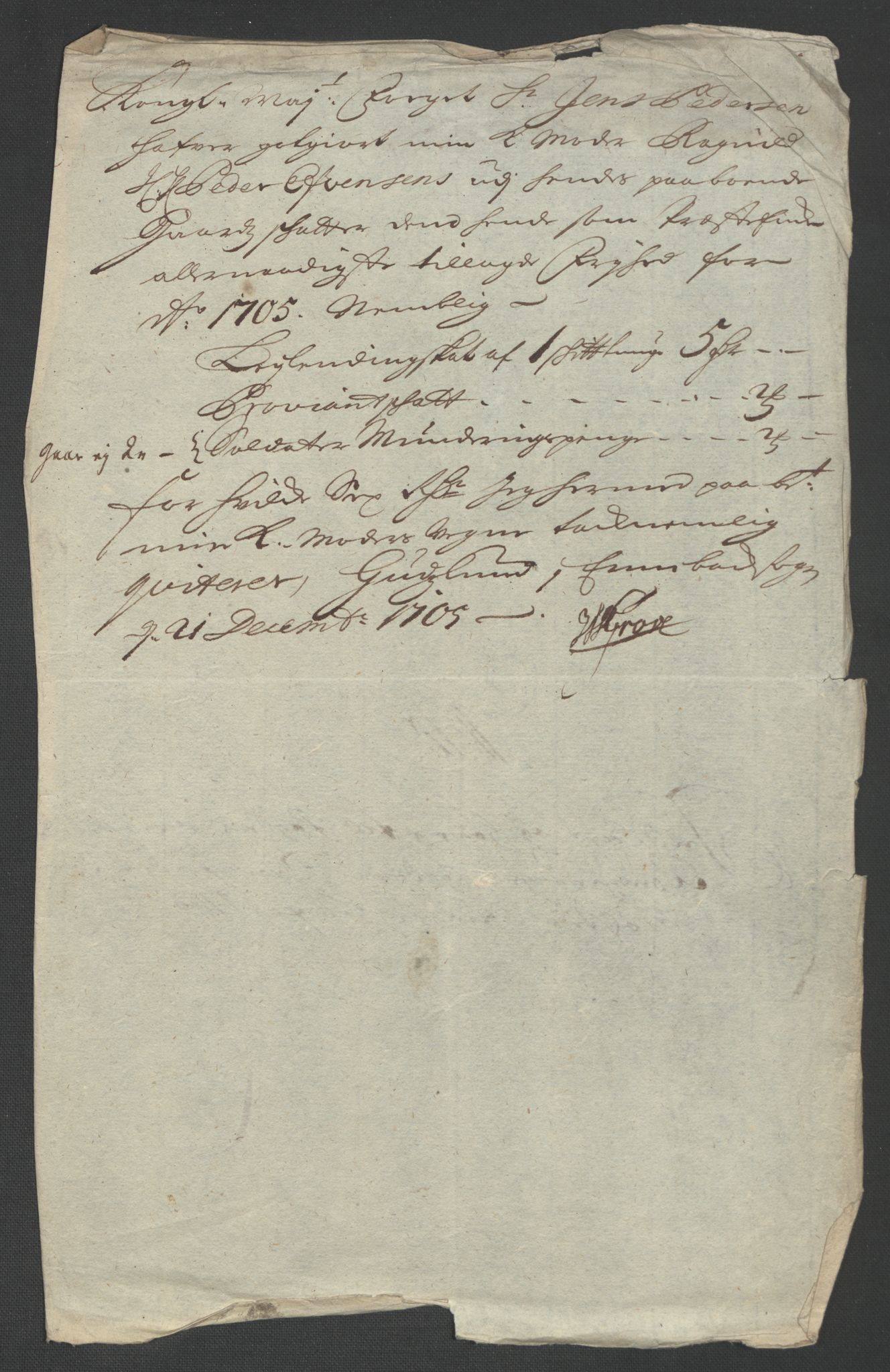 Rentekammeret inntil 1814, Reviderte regnskaper, Fogderegnskap, AV/RA-EA-4092/R11/L0589: Fogderegnskap Nedre Romerike, 1705, s. 171