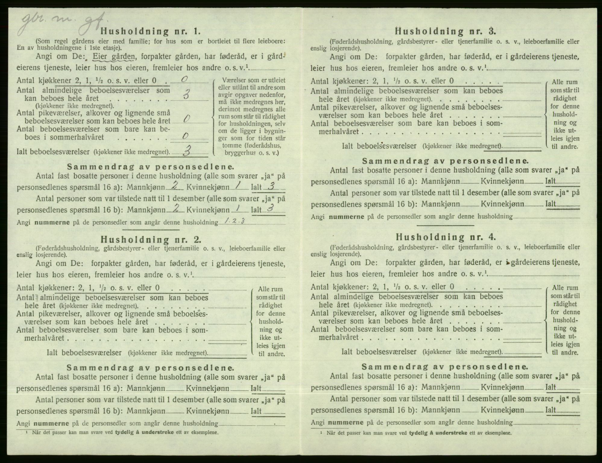 SAB, Folketelling 1920 for 1237 Evanger herred, 1920, s. 70